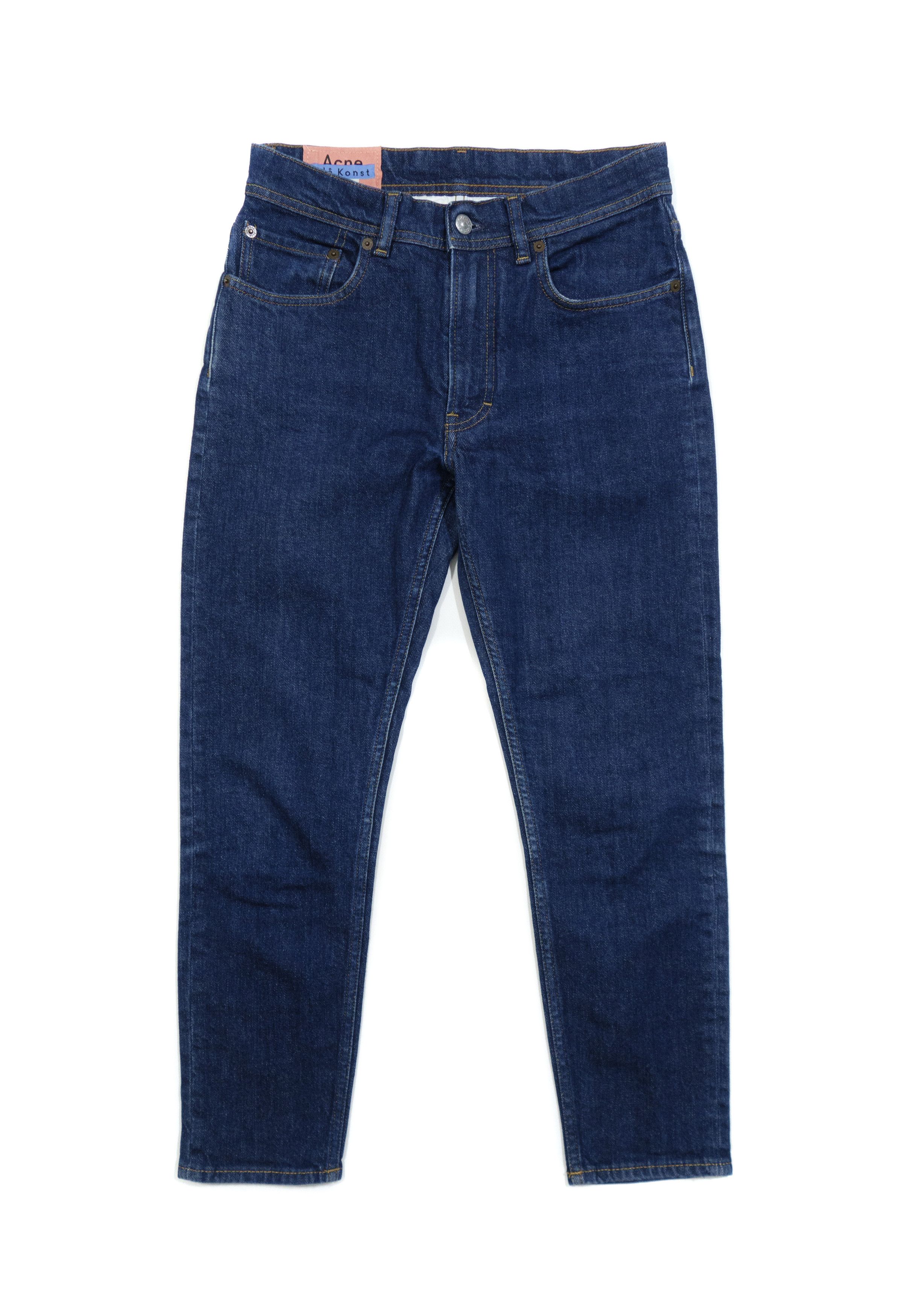 Acne Studios Bla Konst Mid-Rise Slim Cropped Jeans Blue Denim Size 27" / US 4 / IT 40 - 1 Thumbnail