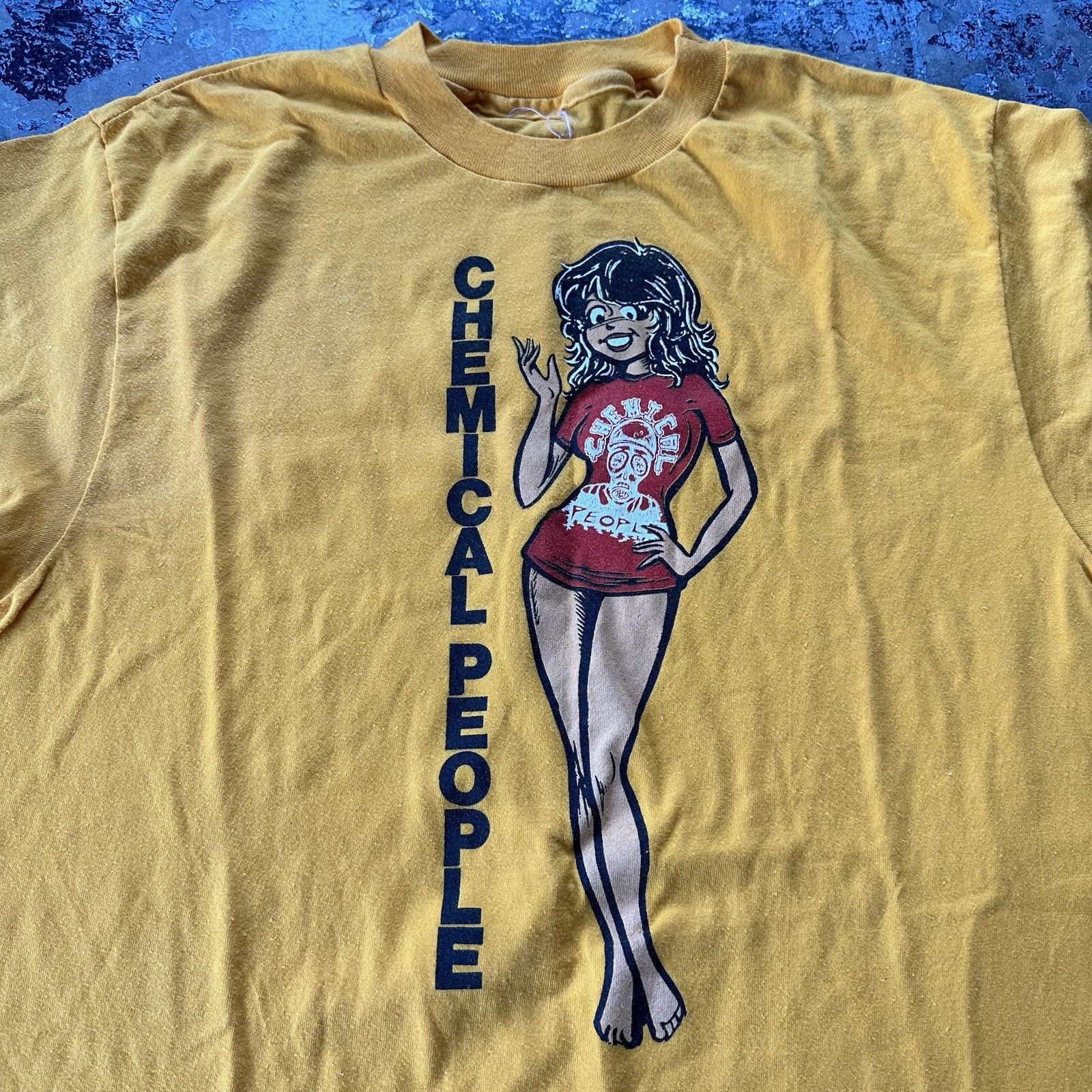 Band Tees × Vintage Vintage 80s Chemical People Punk Rock Band Tee T-Shirt Size US L / EU 52-54 / 3 - 1 Thumbnail