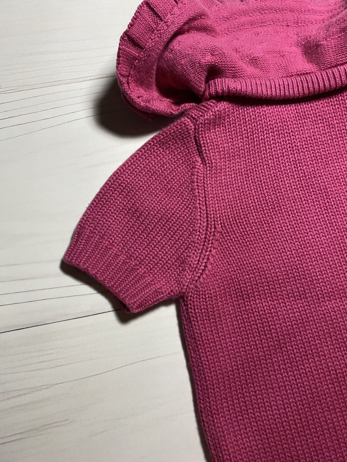 Prada Vintage Prada Virgin Wool Ruffle Knit short sleeve Sweater Size XS / US 0-2 / IT 36-38 - 13 Thumbnail