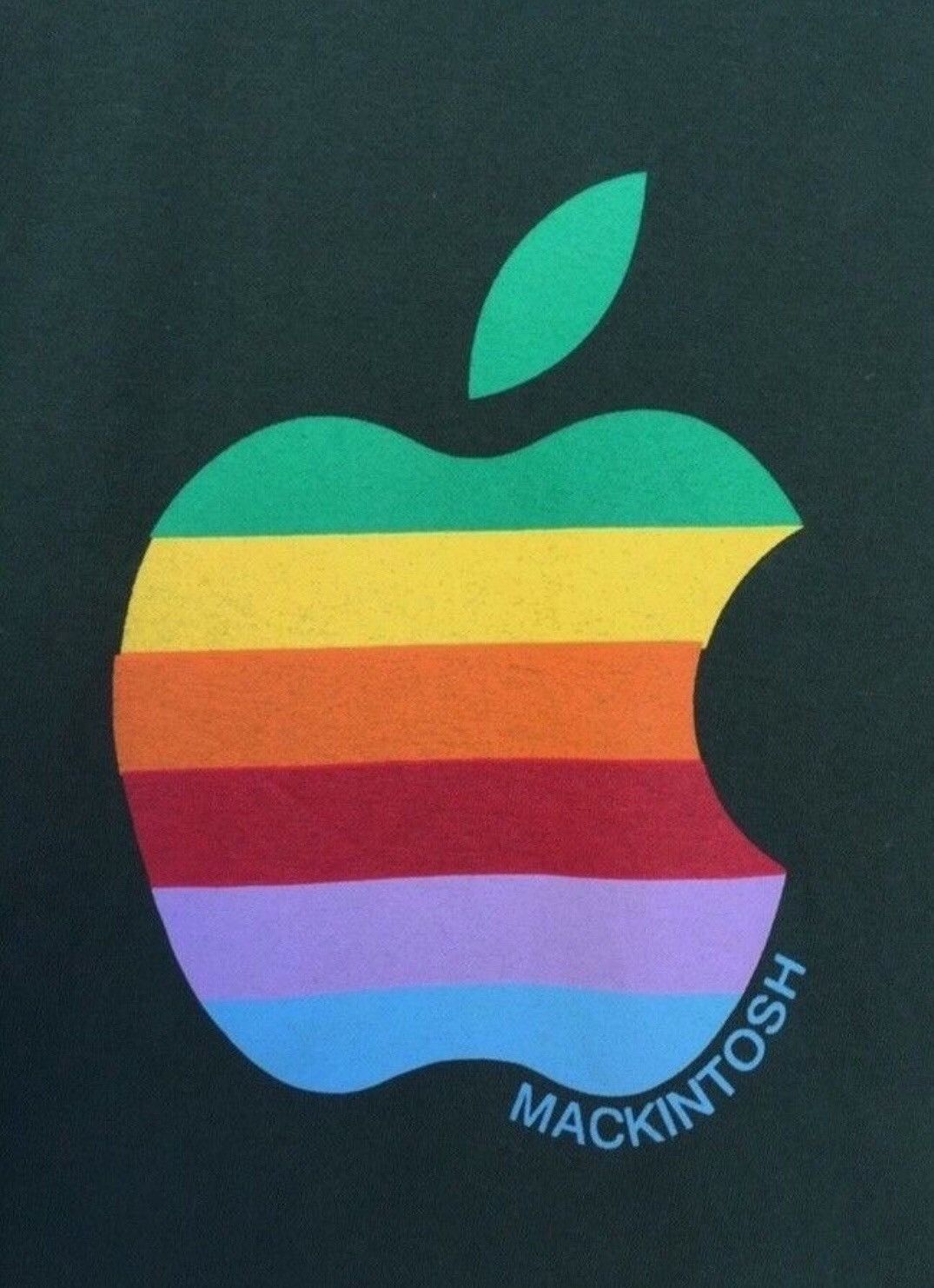 Vintage 🔥Mackintosh Apple Logo T Shirt Size US XS / EU 42 / 0 - 4 Thumbnail