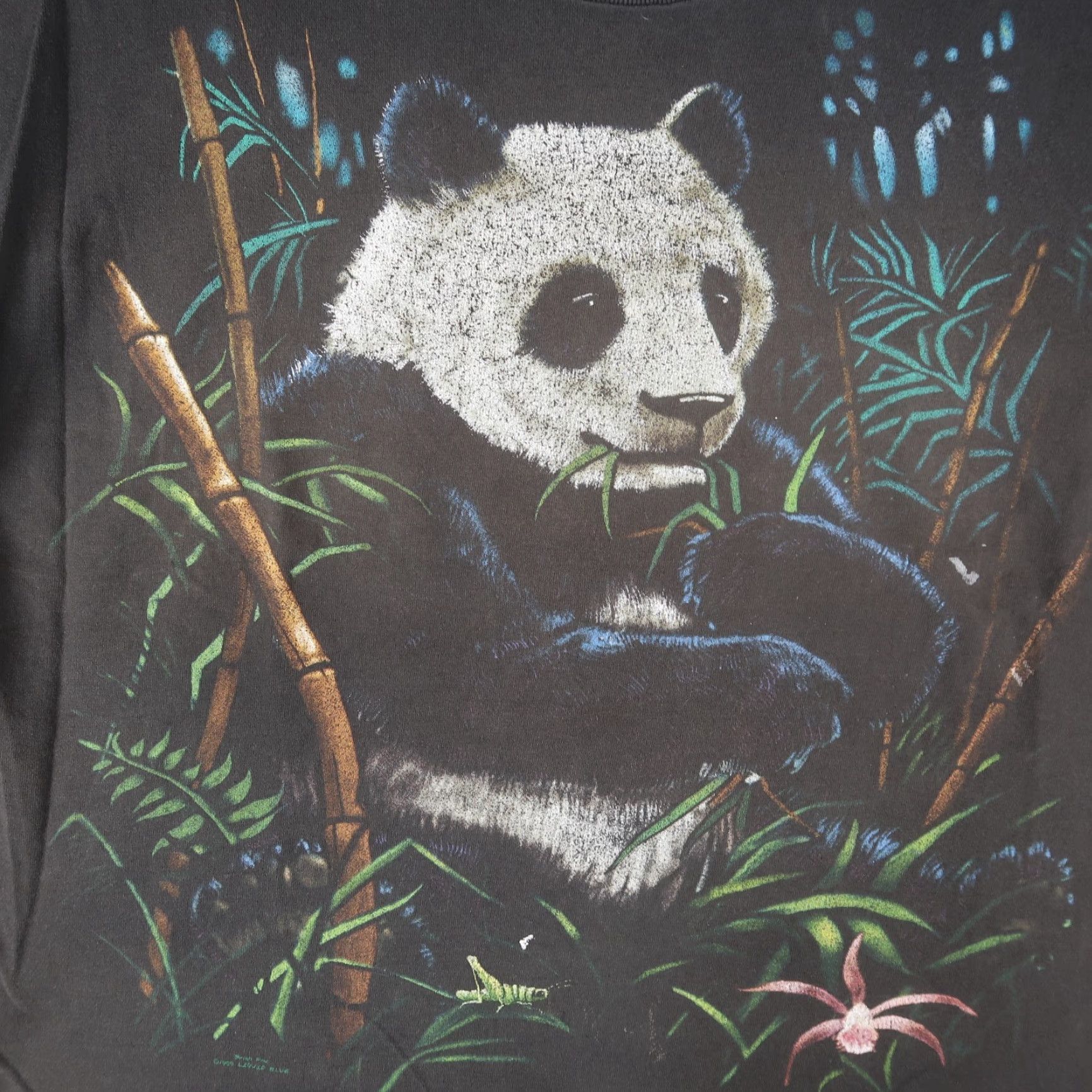 Liquid Blue VINTAGE 1990s Liquid Blue Brian Fox Panda Graphic T-Shirt XL Black Men 90s Double-Sided Size US XL / EU 56 / 4 - 3 Thumbnail