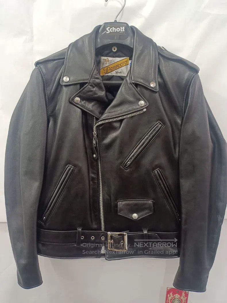 Schott Schott Leather jacket 118 nude cowhide jacket classic Size US S / EU 44-46 / 1 - 1 Thumbnail