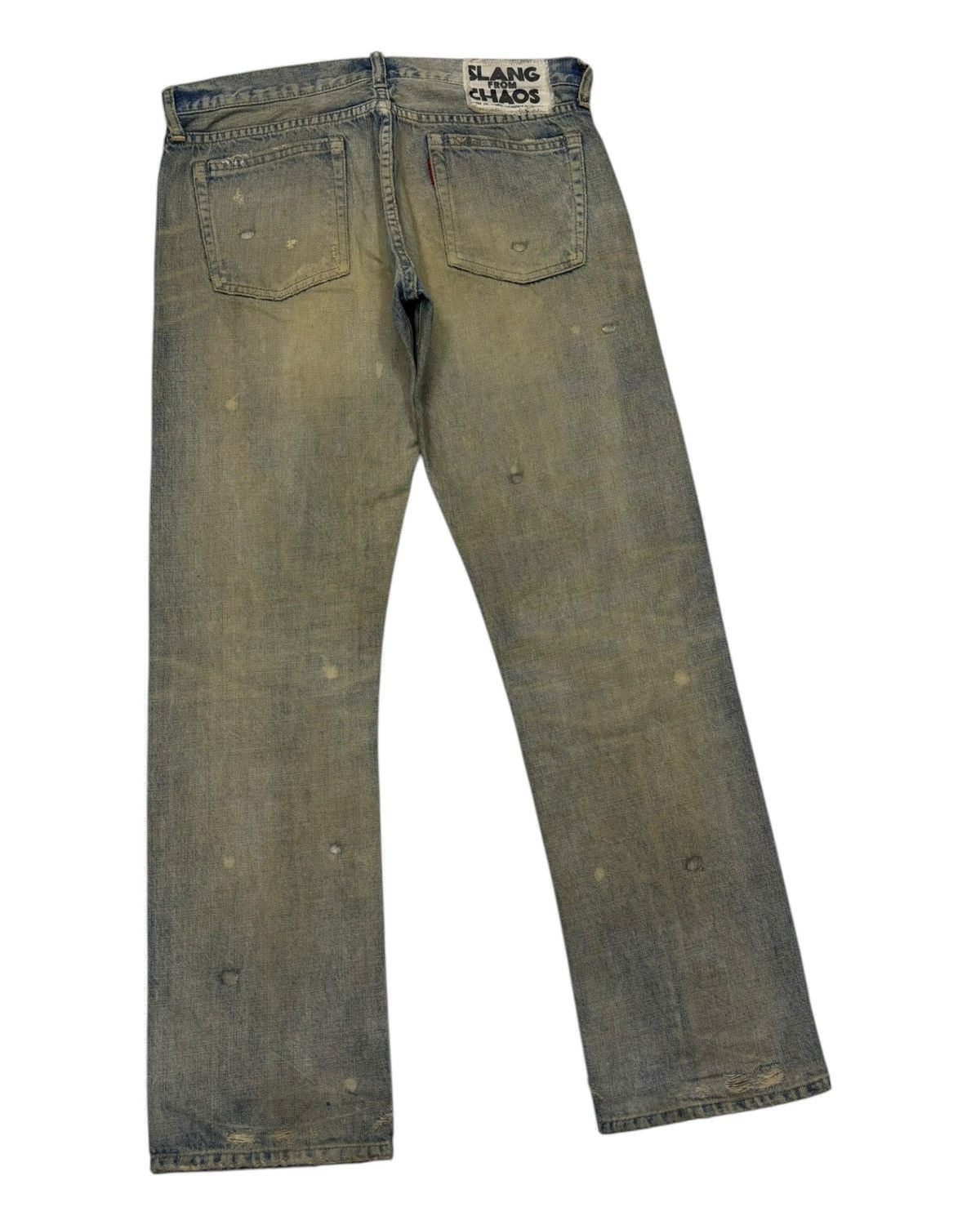 Kapital RUSTY SLANG FROM CHAOS DISTRESS DENIM UNDERCOVER DESIGN JEAN Size US 32 / EU 48 - 5 Thumbnail