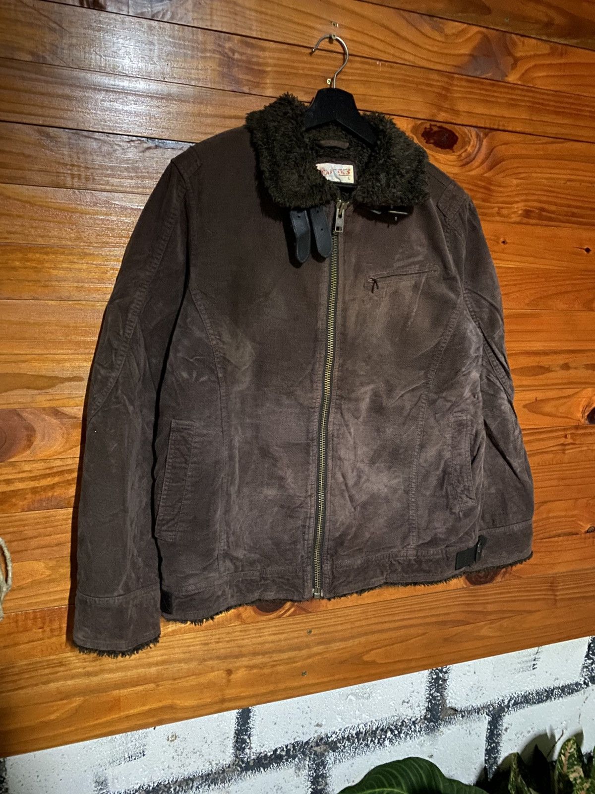 Carter's Vintage Carter’s Brown Corduroy Aviator Jacket Shearling Size US M / EU 48-50 / 2 - 5 Thumbnail