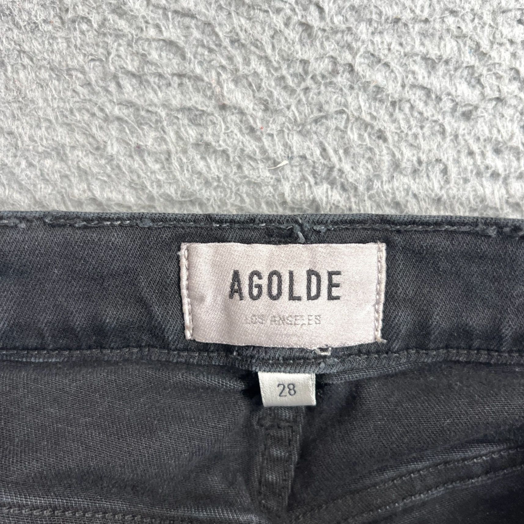 Agolde VINTAGE AGOLDE AG Jeans Womens 28 Skinny Denim Black 2010s Stretch Fit Size 28" / US 6 / IT 42 - 6 Thumbnail