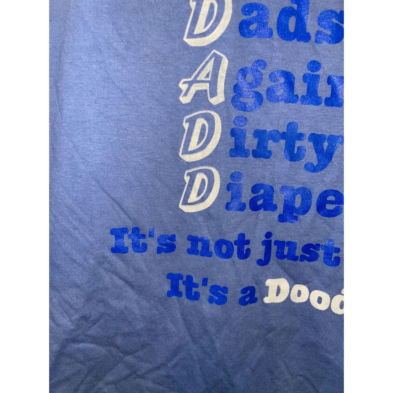 Jerzees Vintage Dad Shirt Dadd Dads Against Dirty Diapers Tee 90s L Size US L / EU 52-54 / 3 - 4 Thumbnail