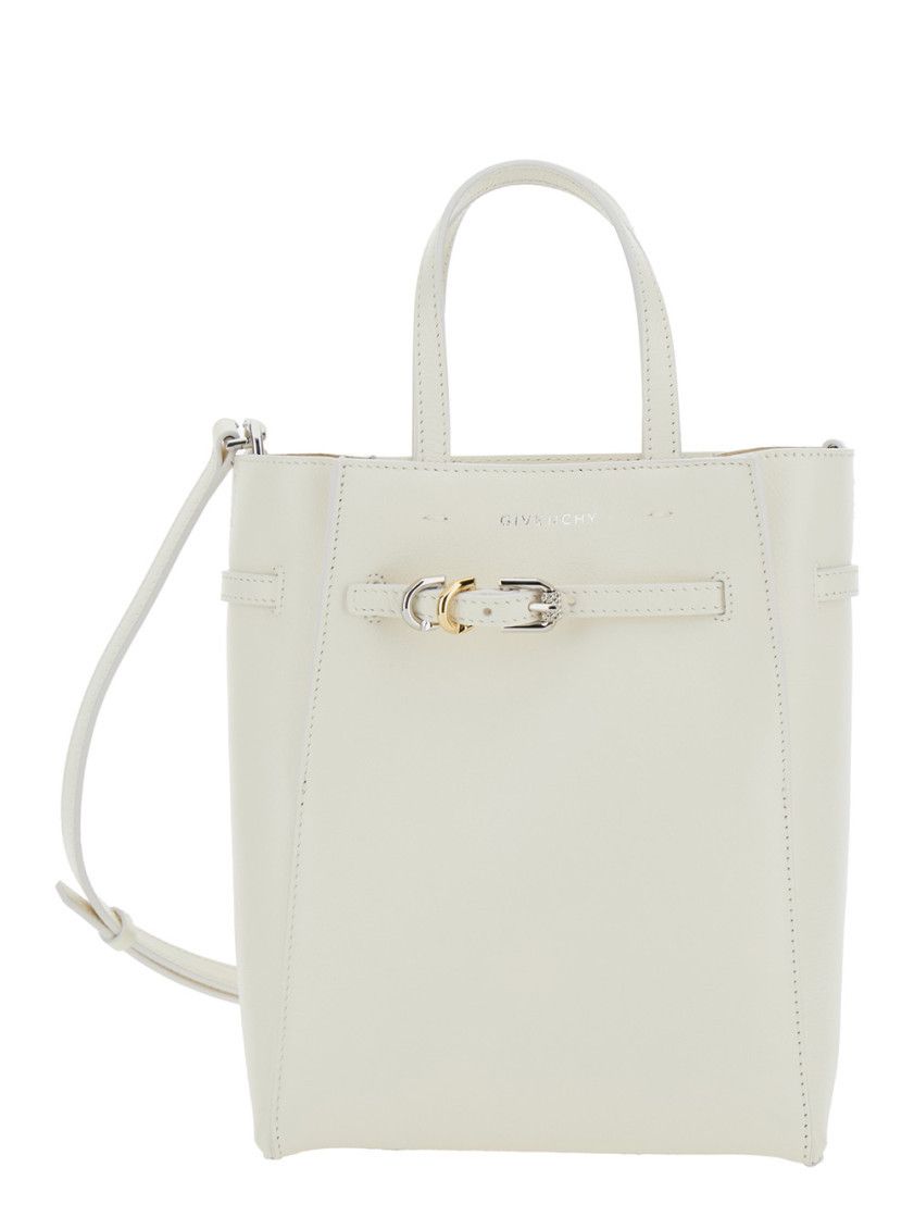 Givenchy o1srvl11e0625 Size:OS/ Voyou Mini Tote Bag in White Size ONE SIZE - 1 Thumbnail