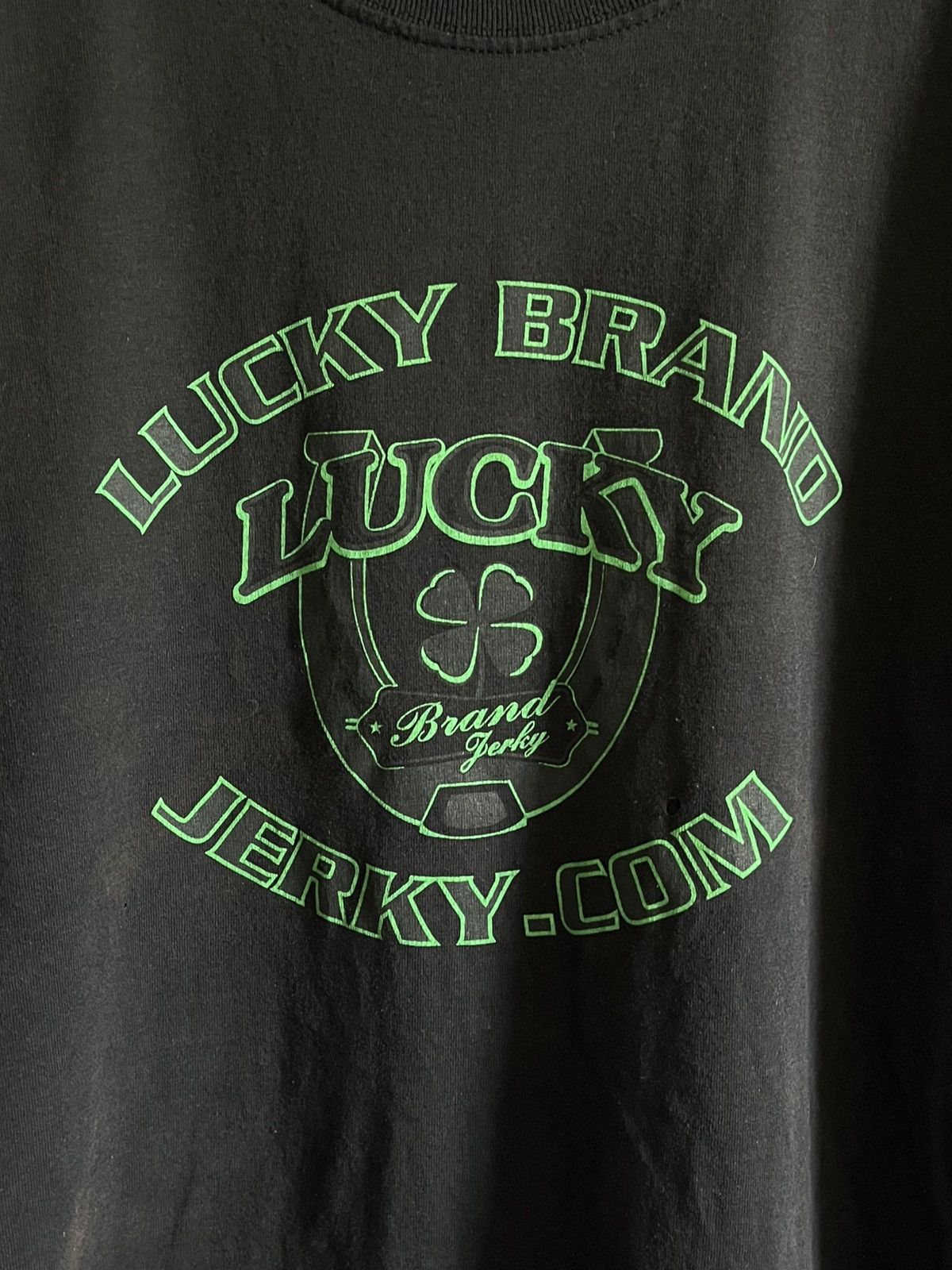 Lucky Brand 2000s Lucky Brand Jerky Promo Tee – Jerzees Heavyweight Size US L / EU 52-54 / 3 - 3 Thumbnail