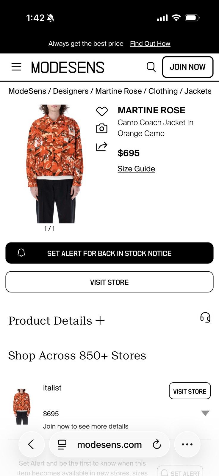 Martine Rose Martine Rose printed utility jacket Size US L / EU 52-54 / 3 - 7 Thumbnail