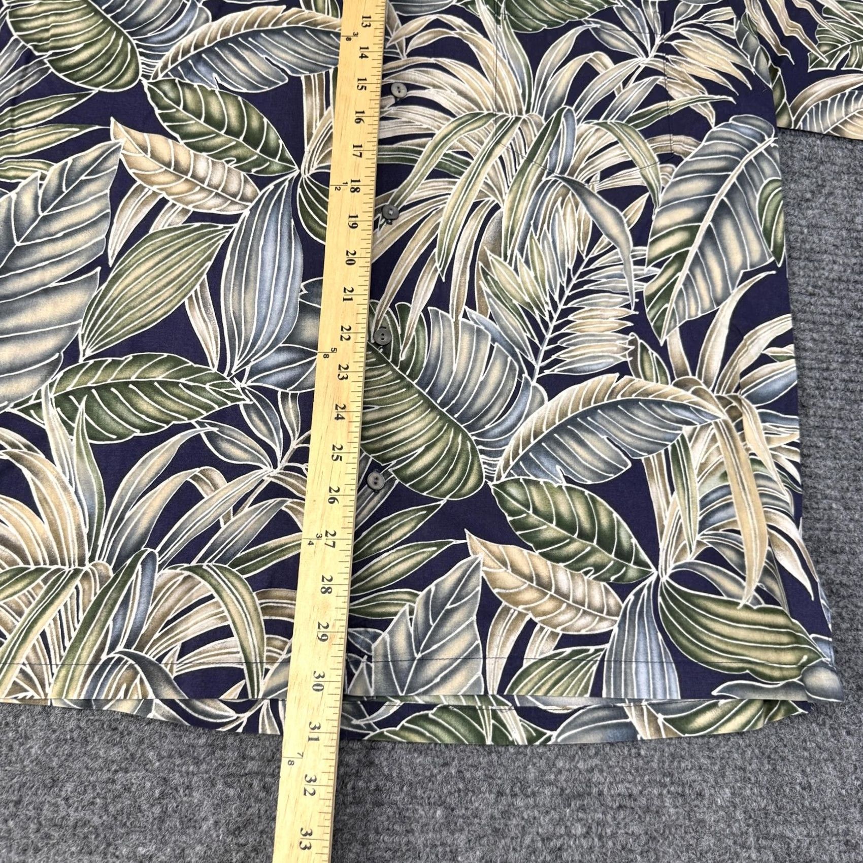 Tori Richard Tori Richard Shirt Mens Large Multicolor Leaf Hawaiian Aloha Cotton Tropical Shirt (L) Mens Mitt? Size US L / EU 52-54 / 3 - 6 Thumbnail