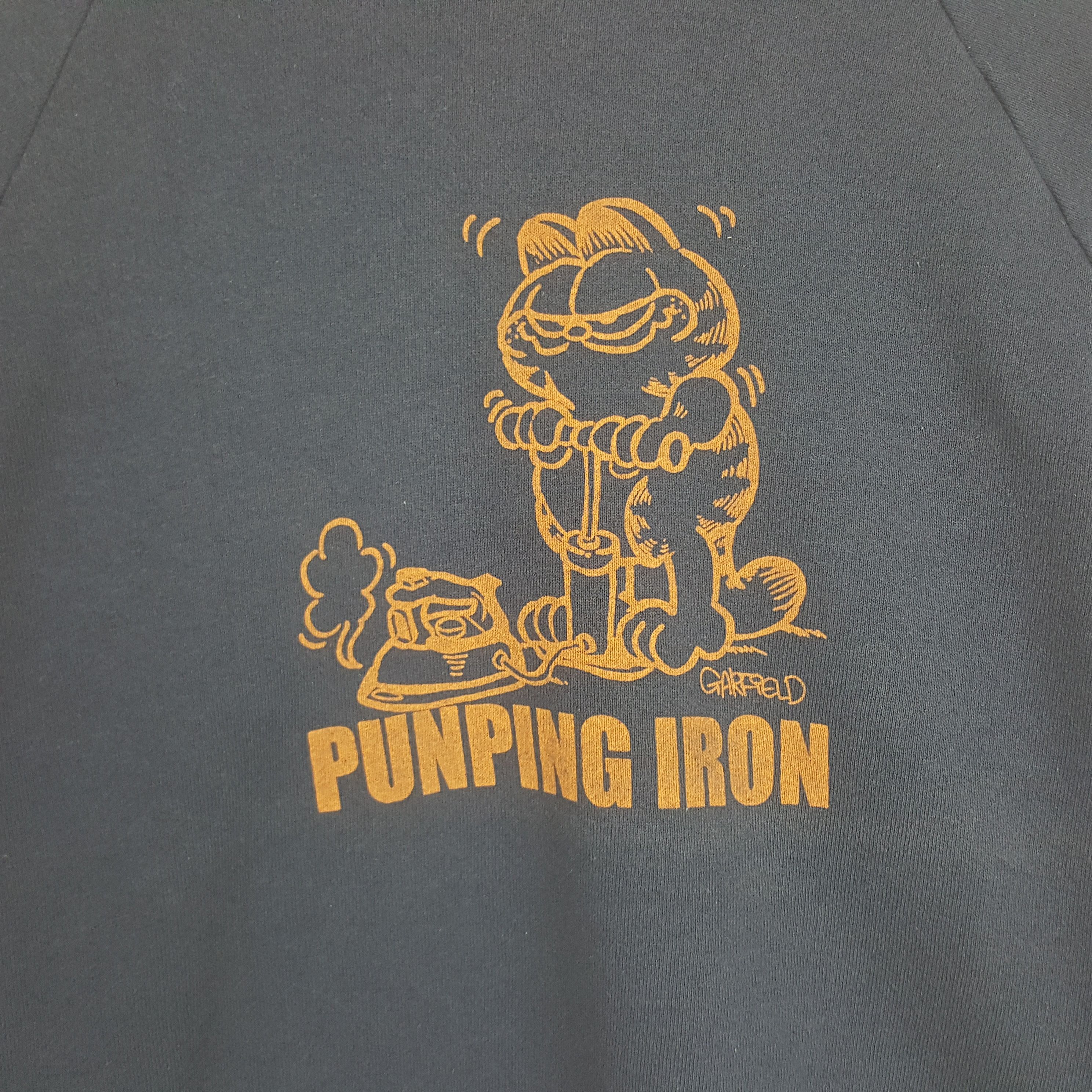 Cartoon Network × Vintage Vintage Garfield Punping Iron Sweatshirt Size US S / EU 44-46 / 1 - 2 Thumbnail