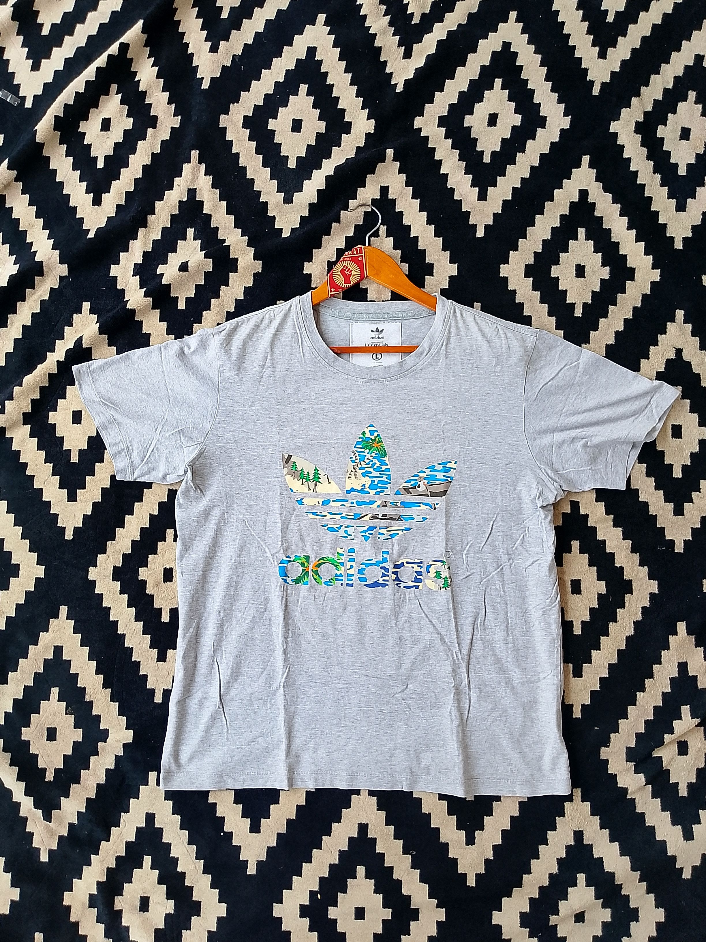 Adidas Rare Adidas Originals x Mark McNairy x Kazuki Kuraishi Tee Size US L / EU 52-54 / 3 - 5 Thumbnail