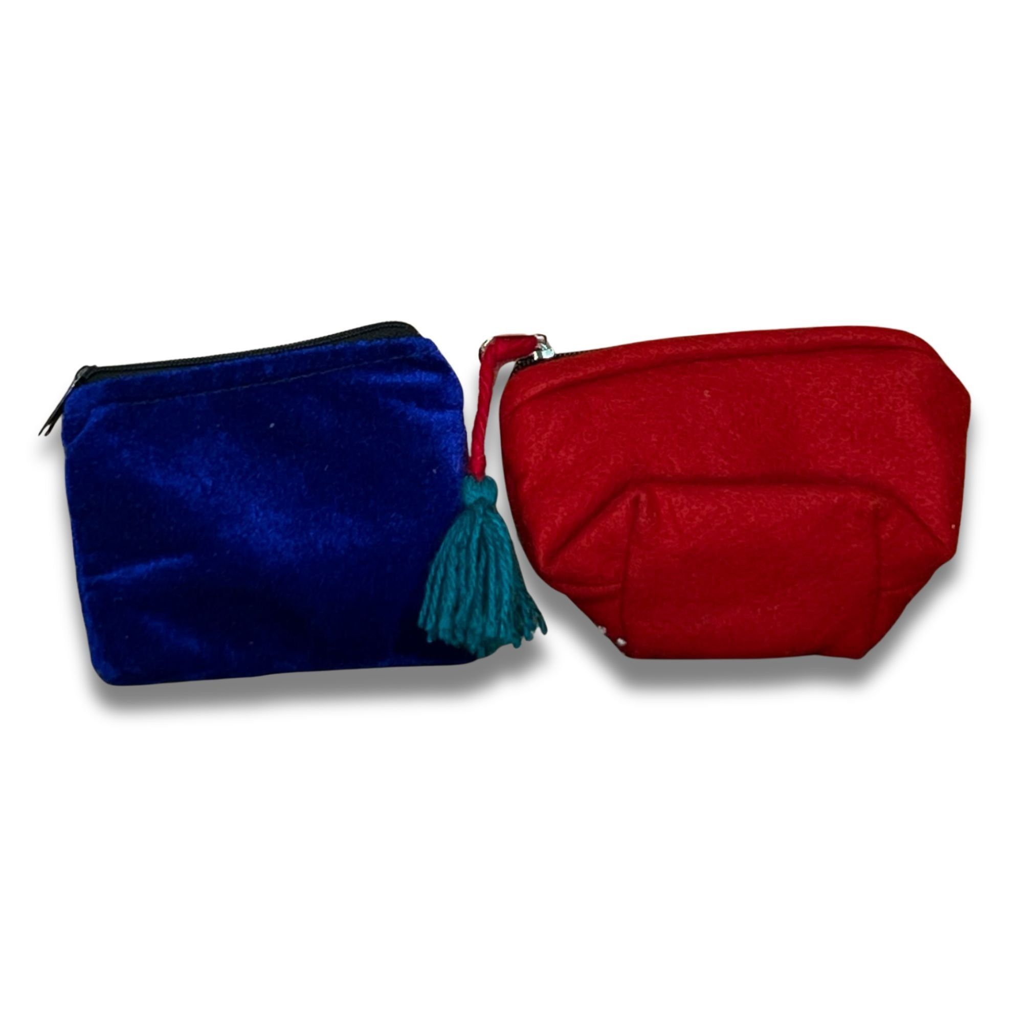 Handmade Handmade Embroidered Coin Purses With Floral Designs - Red & Size ONE SIZE - 4 Thumbnail