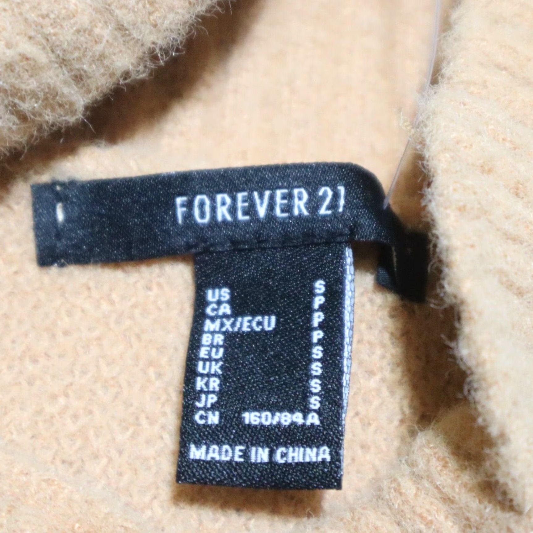 Forever 21 FOREVER 21 Sweater Womens S Orange Mock Neck Fuzzy Pullover Knit Slim Lightweight Size S / US 4 / IT 40 - 3 Thumbnail