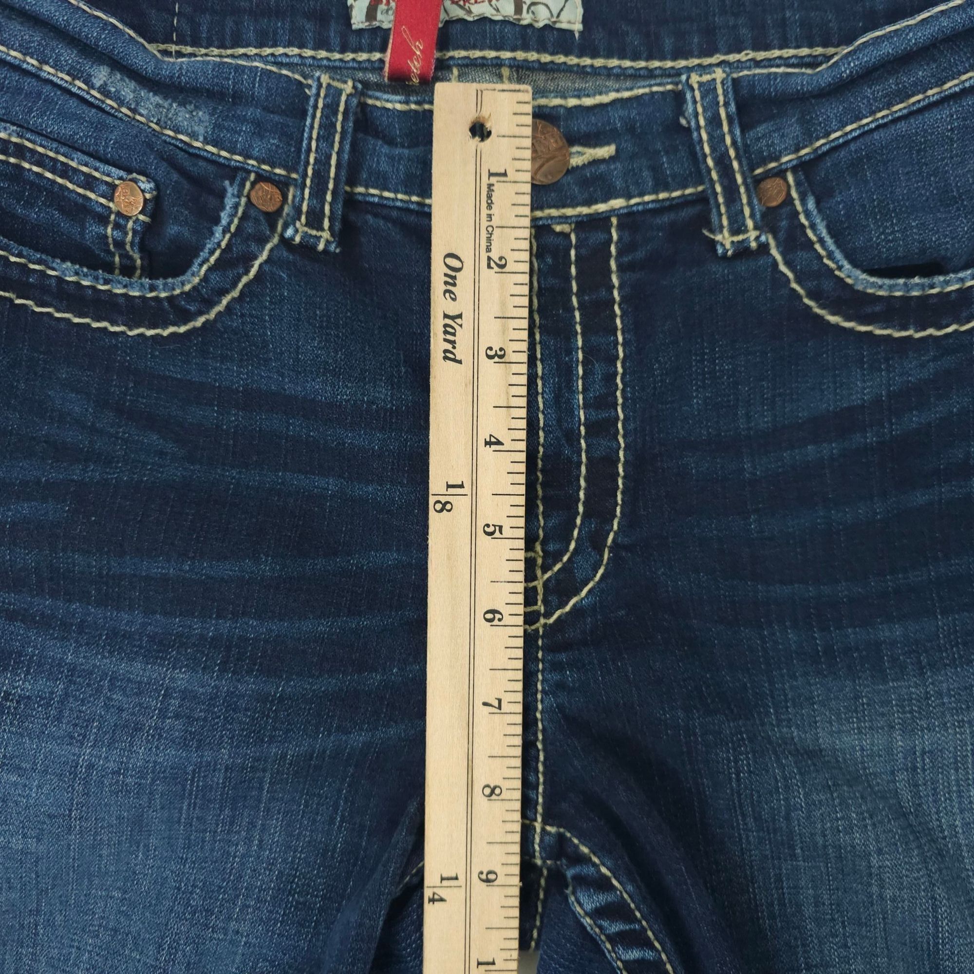 BKE BKE Buckle Drew Boot Cut Jeans Womens Size 28 READ Distresse Size 30" / US 8 / IT 44 - 4 Thumbnail