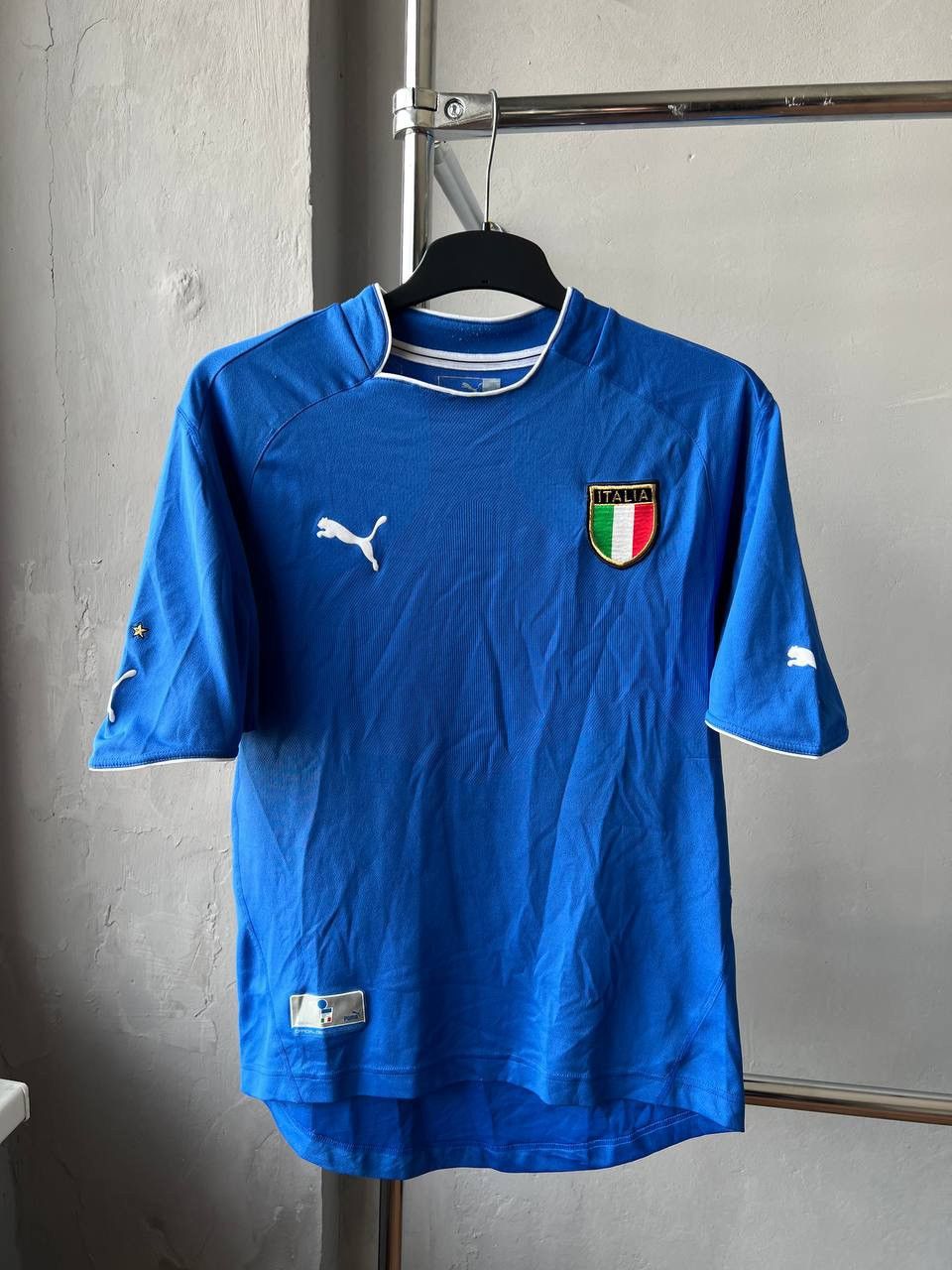 Puma 2003/04 ITALY(ITALIA) NATIONAL TEAM SOCCER JERSEY SHIRT L Size US L / EU 52-54 / 3 - 2 Thumbnail