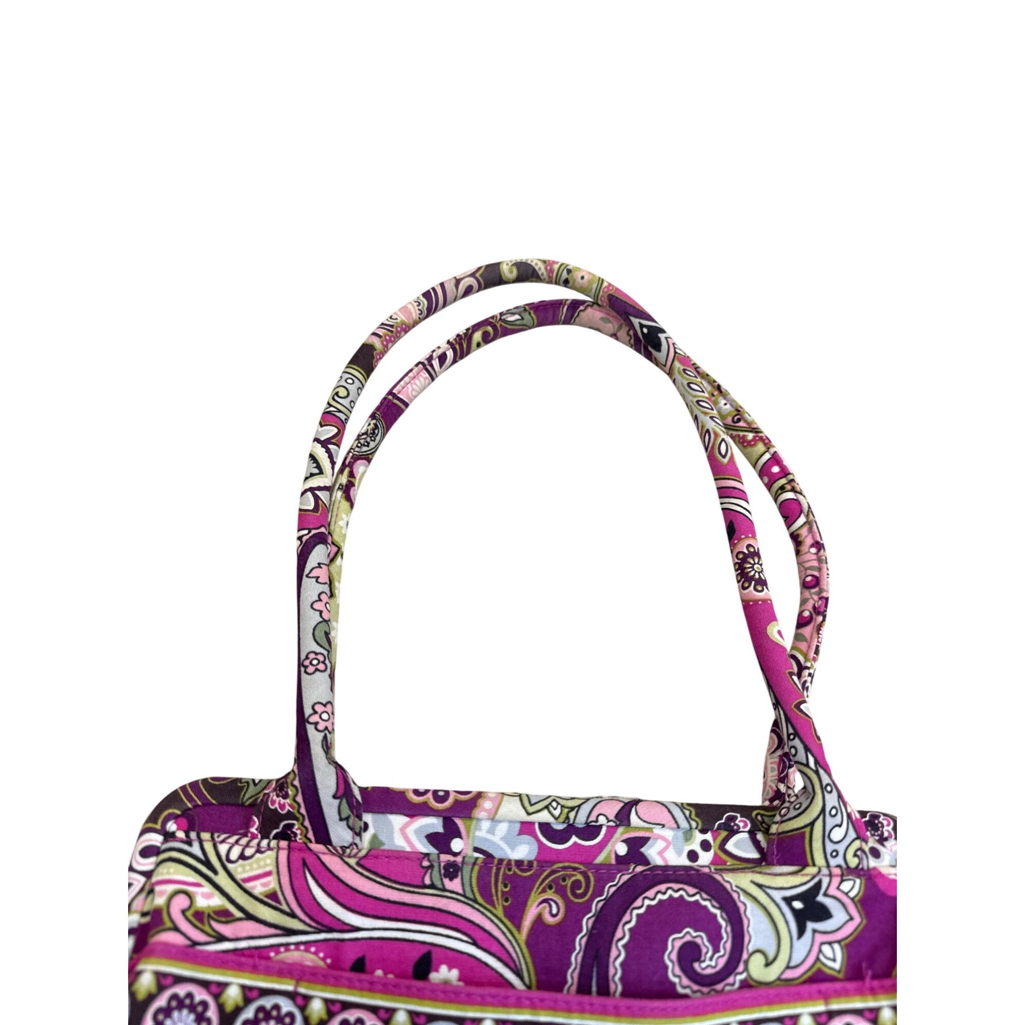 Vera Bradley Vera Bradley Pink Paisley Kisslock Closure Handbag shoulderb Size ONE SIZE - 4 Thumbnail