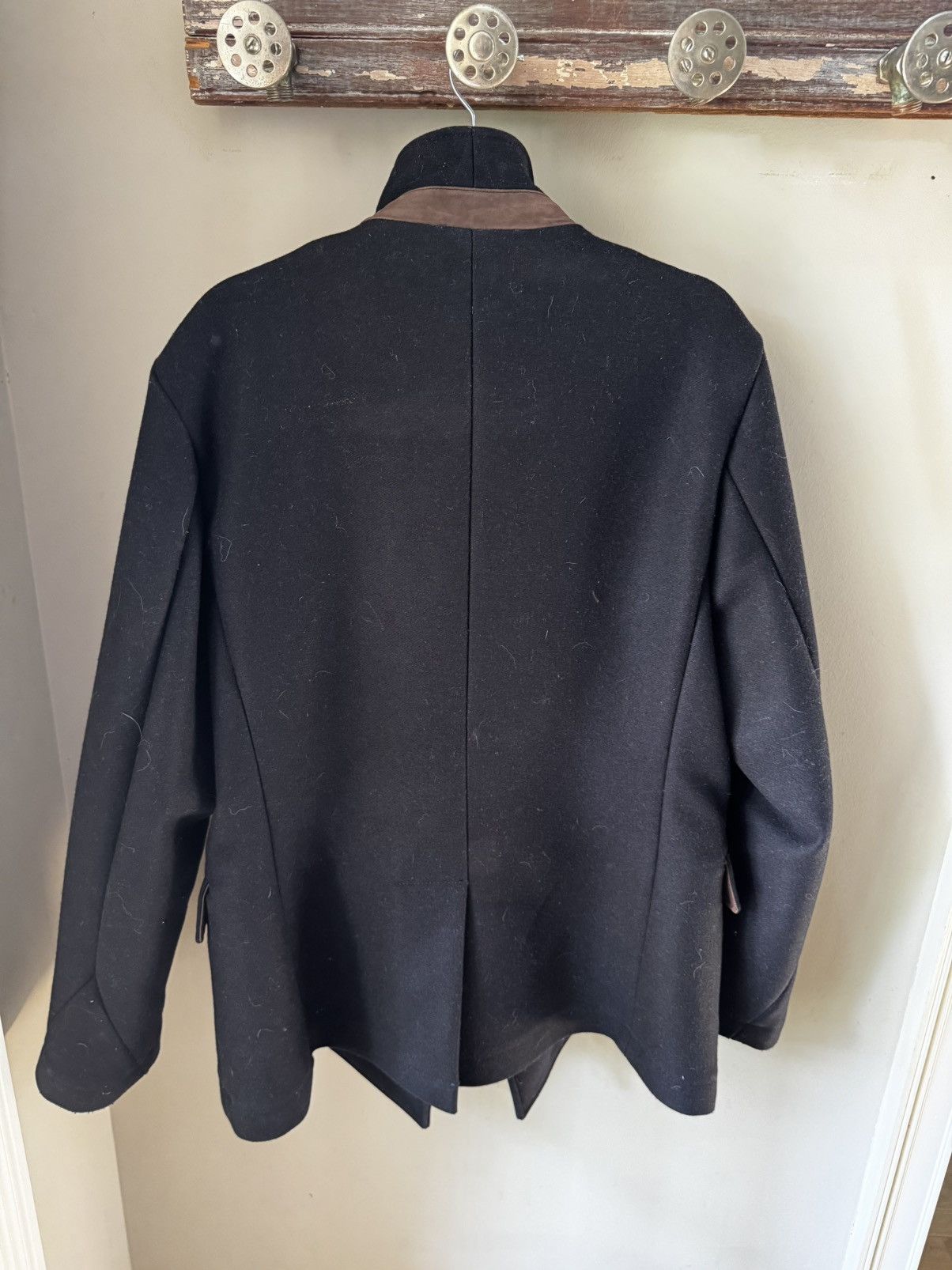 Billy Reid Billy Reid Navy Wool Designer Peacoat Men’s XL Size US XL / EU 56 / 4 - 5 Thumbnail