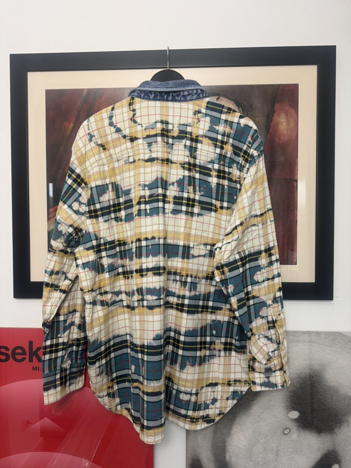 Diesel Diesel Bleached Flannel Plaid Button Up Shirt Avant Garde Size US L / EU 52-54 / 3 - 2 Thumbnail