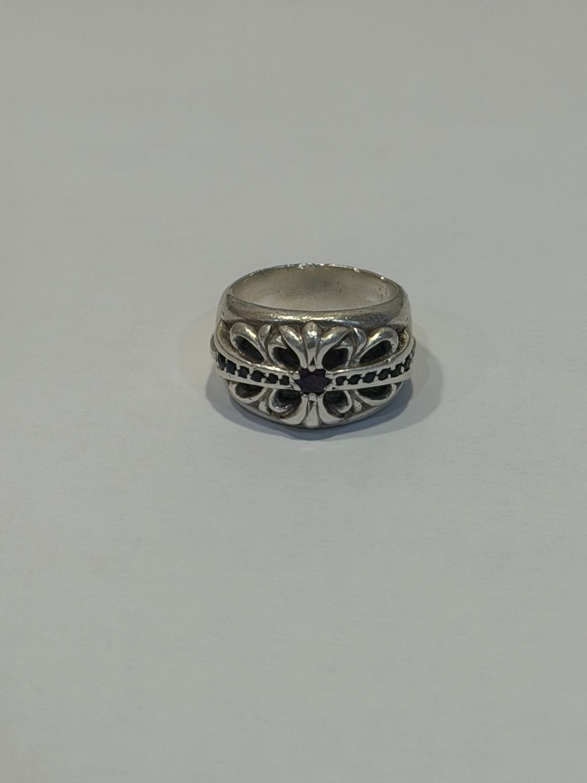 Chrome Hearts Chrome Hearts Floral Cross Pave Ruby Ring Size ONE SIZE - 5 Thumbnail