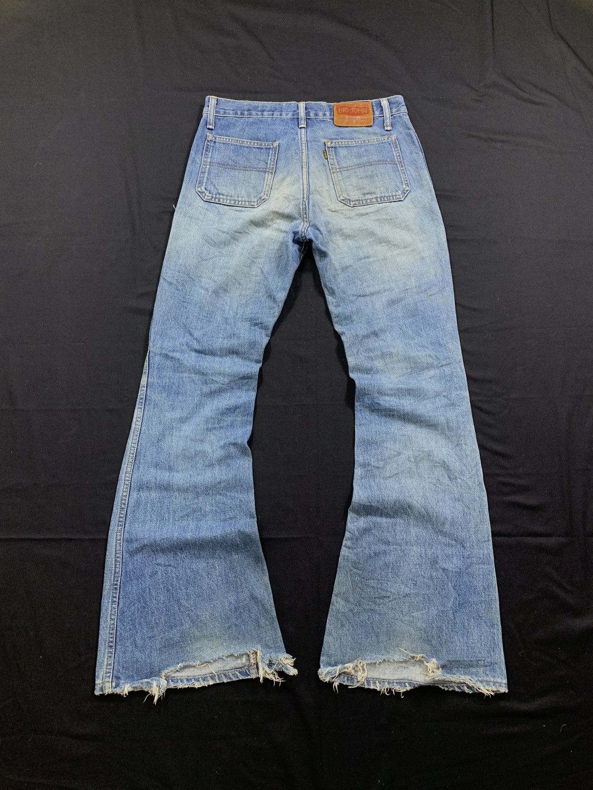 Le Grande Bleu (L.G.B.) Vintage Big John Japan Distressed super Flare Denim pants Size US 31 - 2 Thumbnail