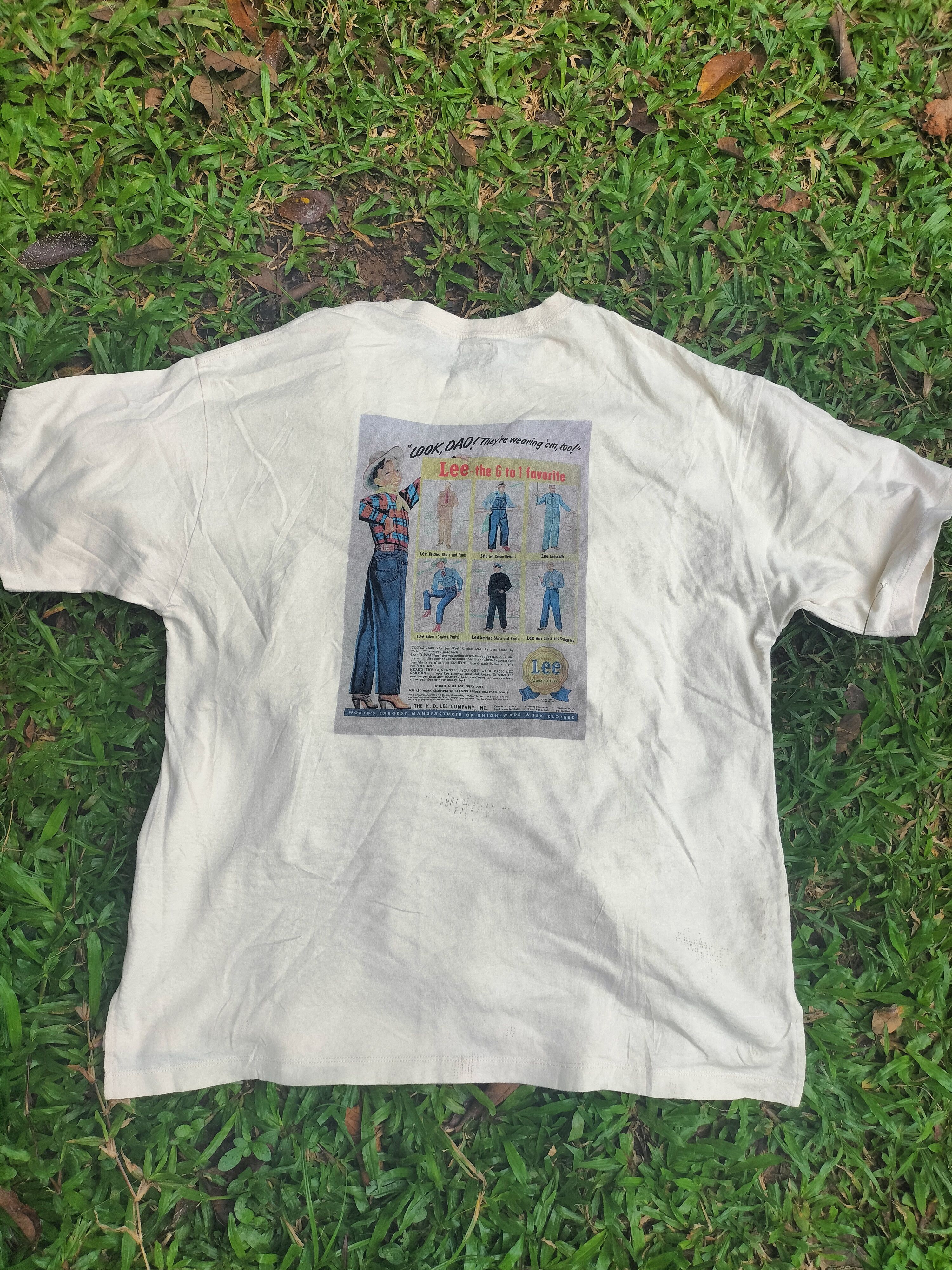 Lee × Vintage Vintage Lee Riders Workwear Anniversary Tshirts cowboy Size US L / EU 52-54 / 3 - 2 Thumbnail