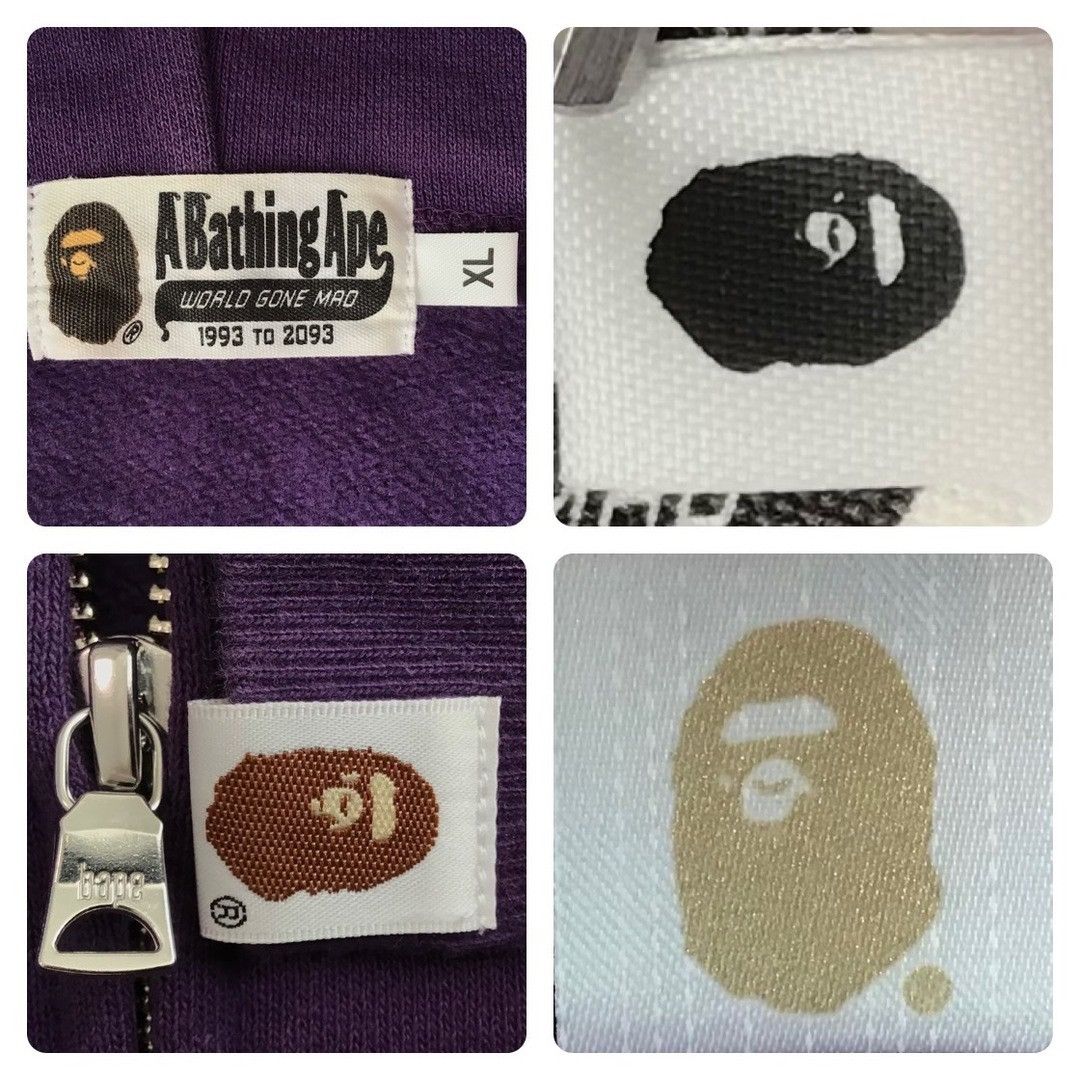 Bape BAPE camo × purple shark full zip hoodie a bathing ape Size US XL / EU 56 / 4 - 7 Thumbnail