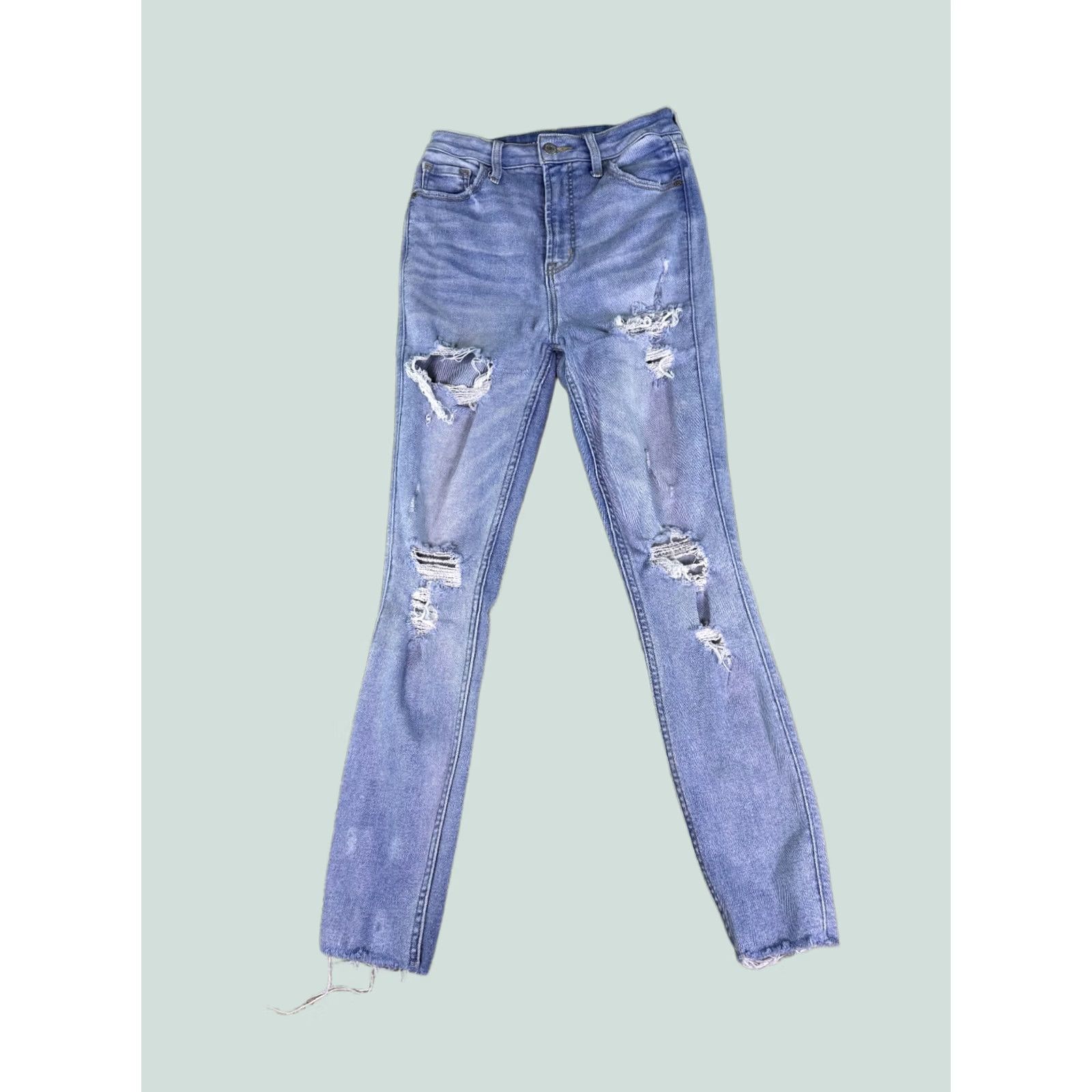 Old Navy Old Navy Jeans Women's Denim Skinny High Rise 26" Inseam 26" Blue Size 4 D877 Pockets Rockstar Slim Regular Rise >10.5 in Size 27" / US 4 / IT 40 - 1 Thumbnail