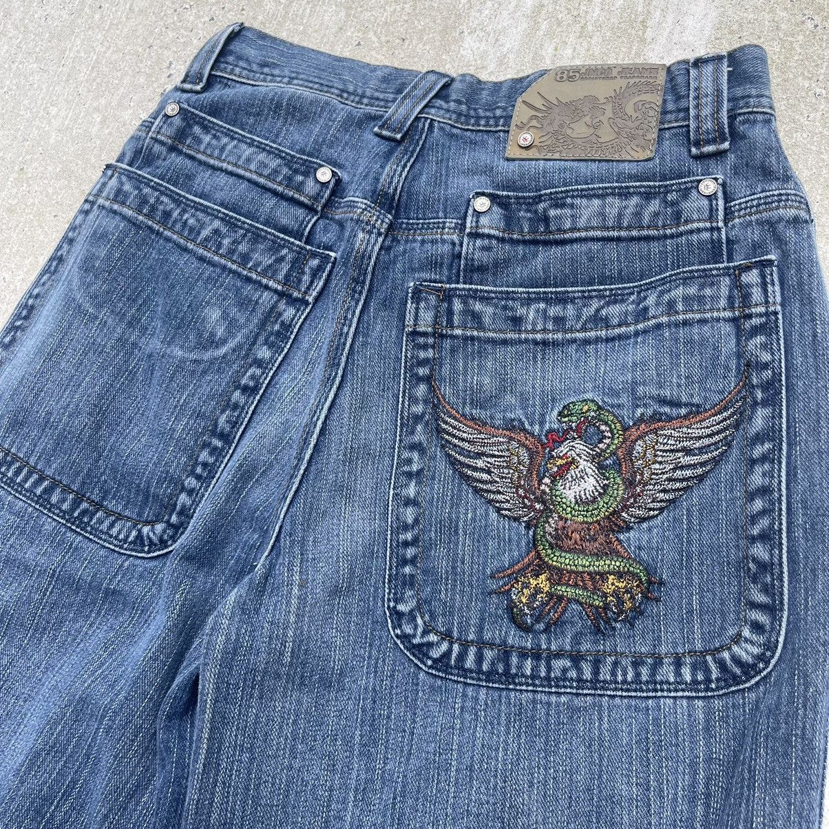 JNCO Vintage Y2k JNCO Embroidered Snake Eagle Jeans Size US 26 / EU 42 - 1 Thumbnail