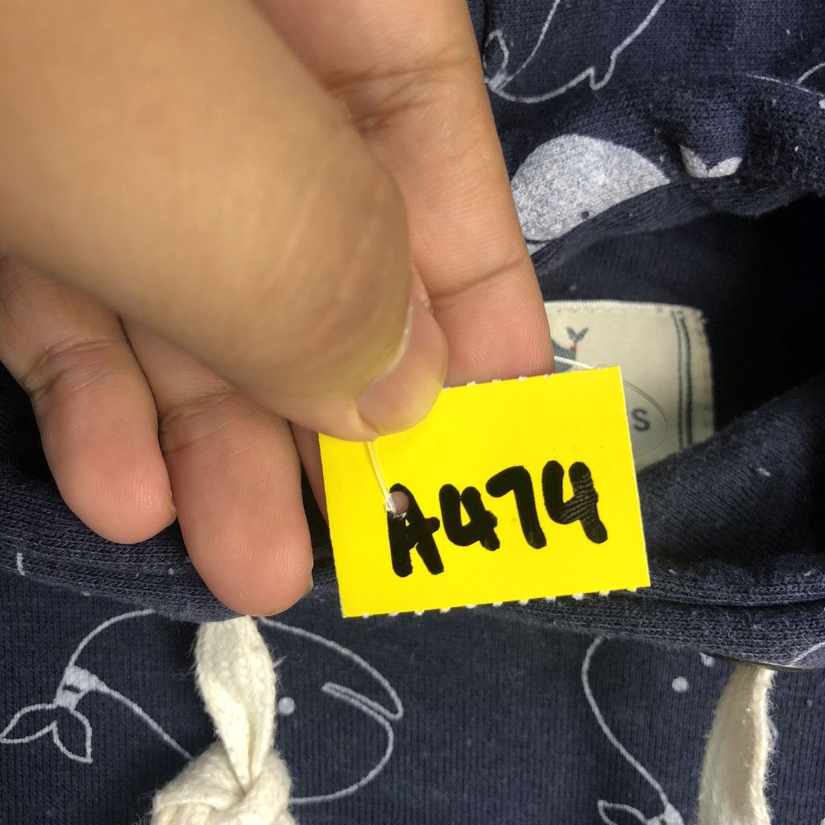 Japanese Brand Fat Animals wheel fullprint Dark Blue Hoodie #A474 Size US S / EU 44-46 / 1 - 11 Thumbnail
