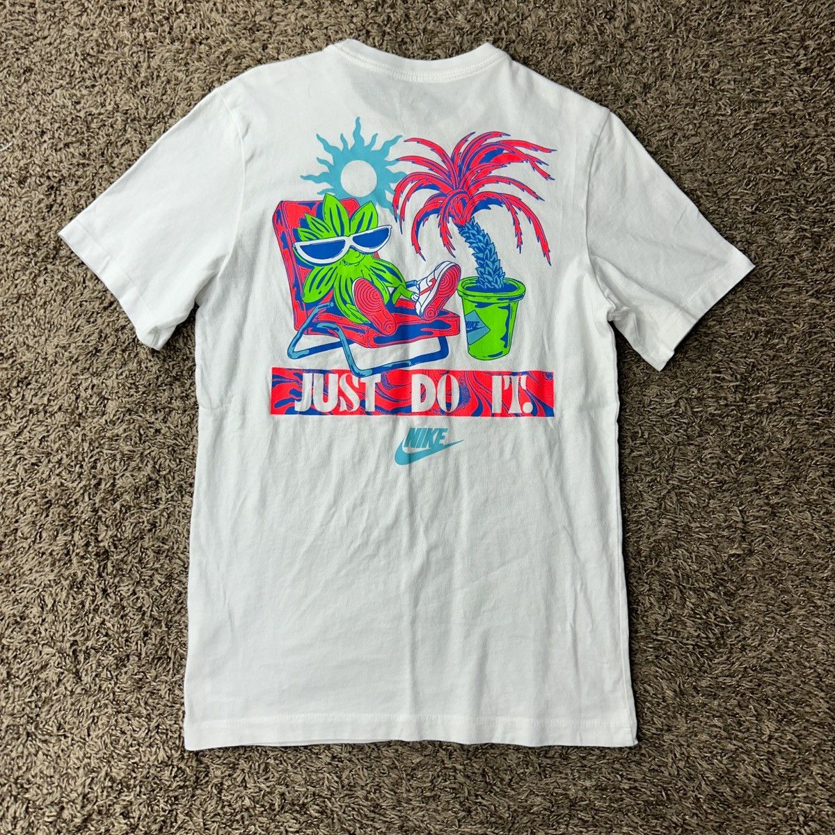 Nike White graphic nike tee Size US M / EU 48-50 / 2 - 2 Thumbnail