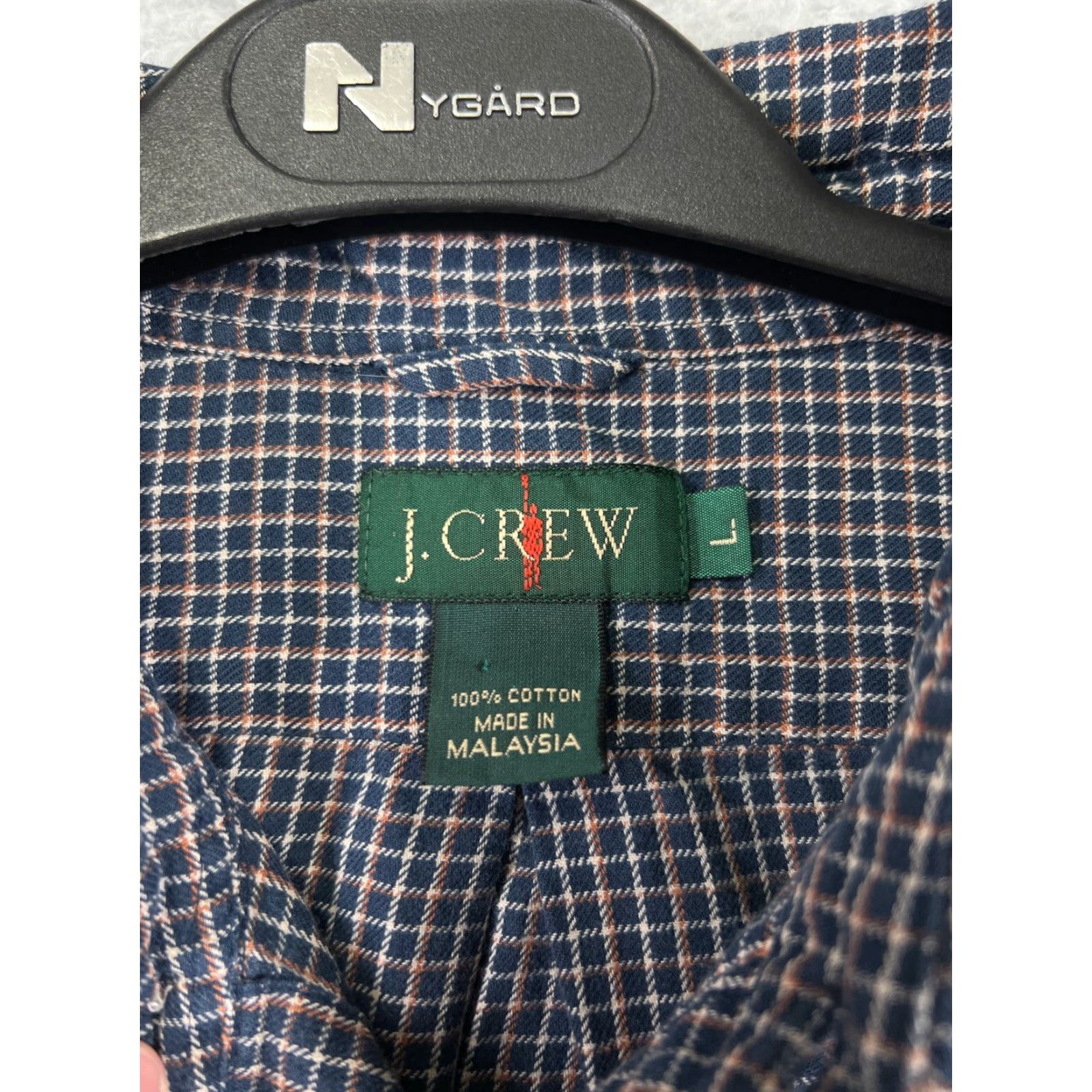 J.Crew J.CREW Button-Up Shirt Mens Large Blue Beige Red Plaid 100% Cotton Pocketed Fall Season Comfortable Casual Workwear Mens L Blue Plaid Shirts Size US L / EU 52-54 / 3 - 4 Thumbnail