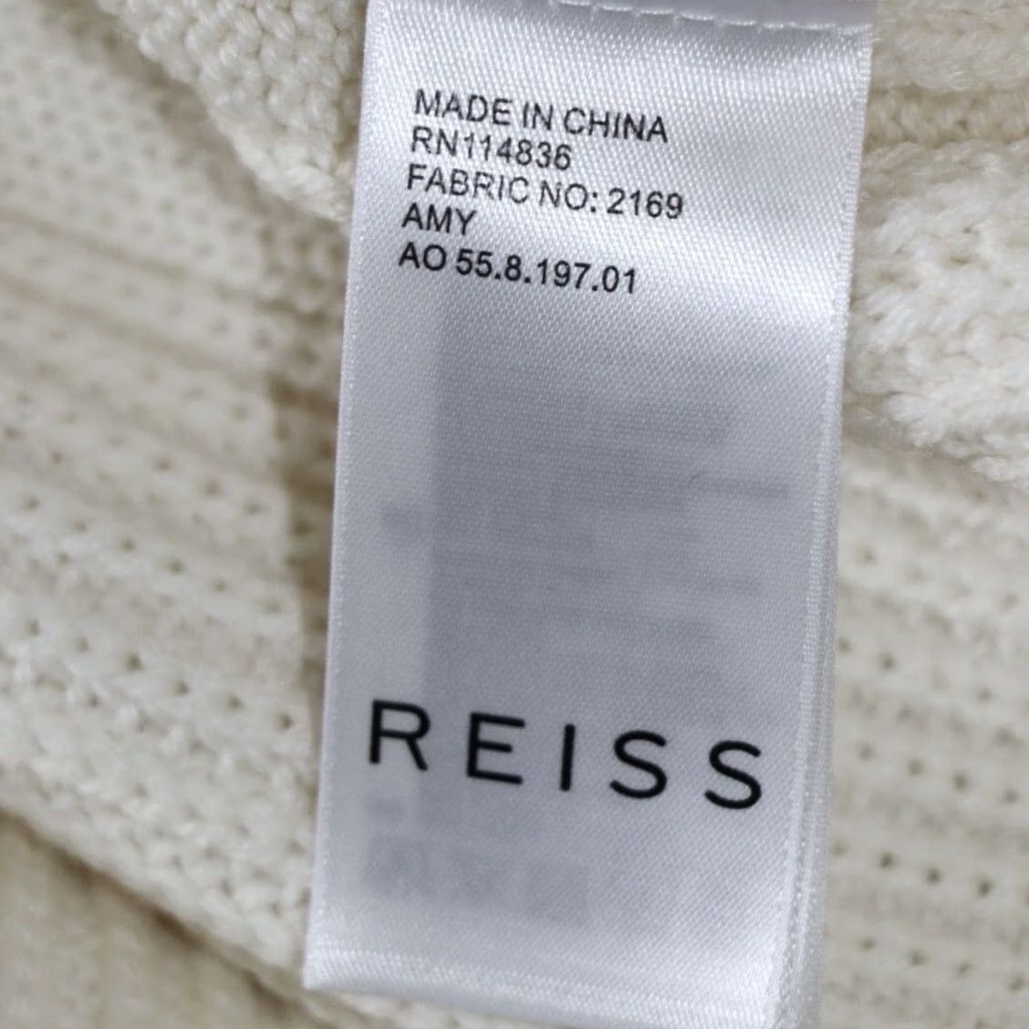 Reiss Reiss Knit Jumper XS Women’s Cream Wool Blend Relaxed Fit Pullover Used Size XS / US 0-2 / IT 36-38 - 6 Thumbnail