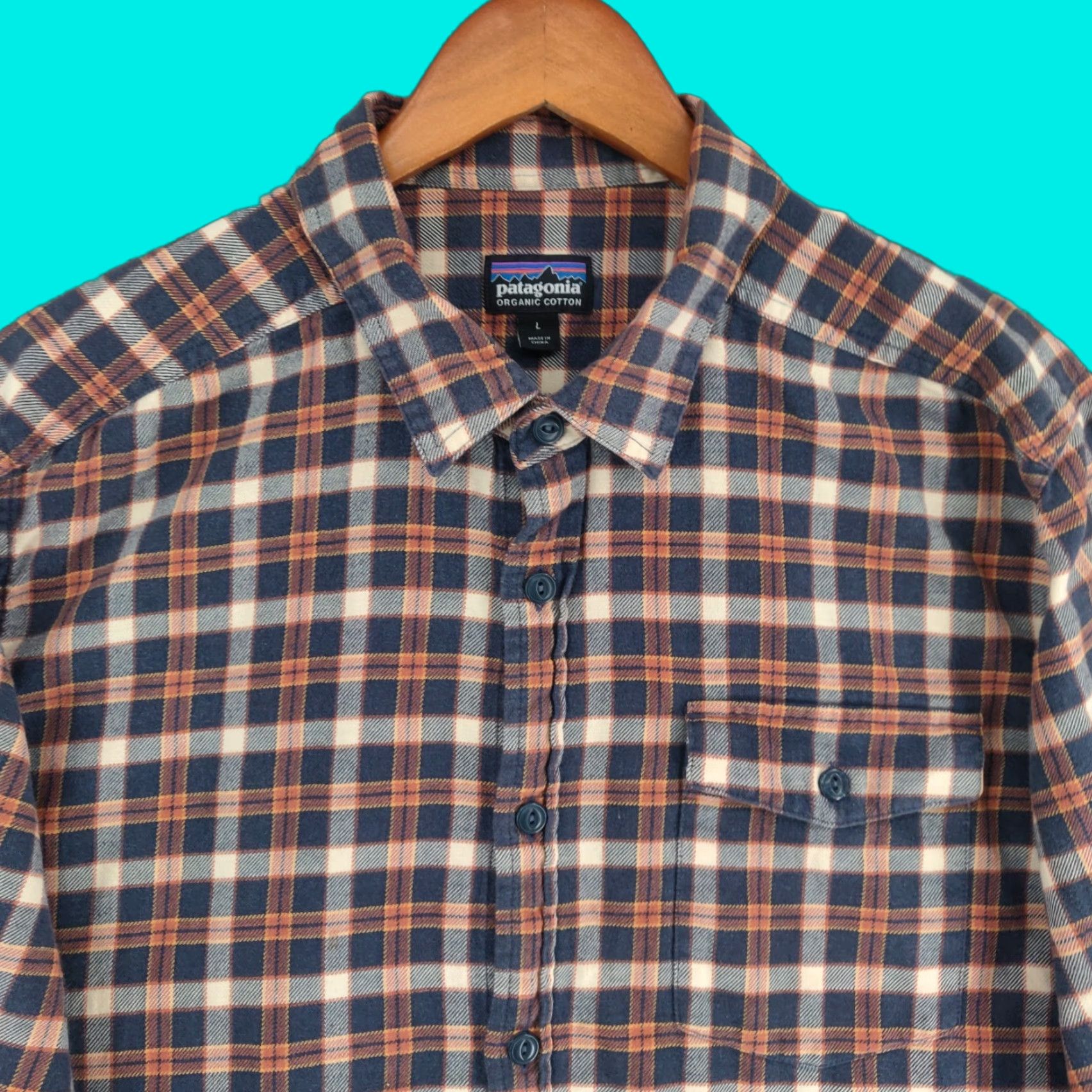 Patagonia Patagonia Fjord Flannel Shirt Mens Large Plaid Lightweight Long Sleeve Size US L / EU 52-54 / 3 - 1 Thumbnail