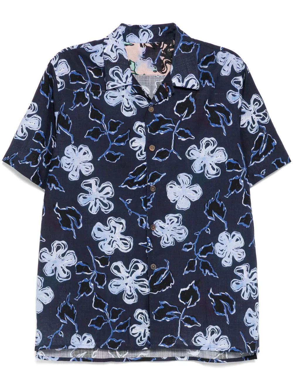 Other Short Sleeve Floral Blue Shirt Size US L / EU 52-54 / 3 - 1 Thumbnail