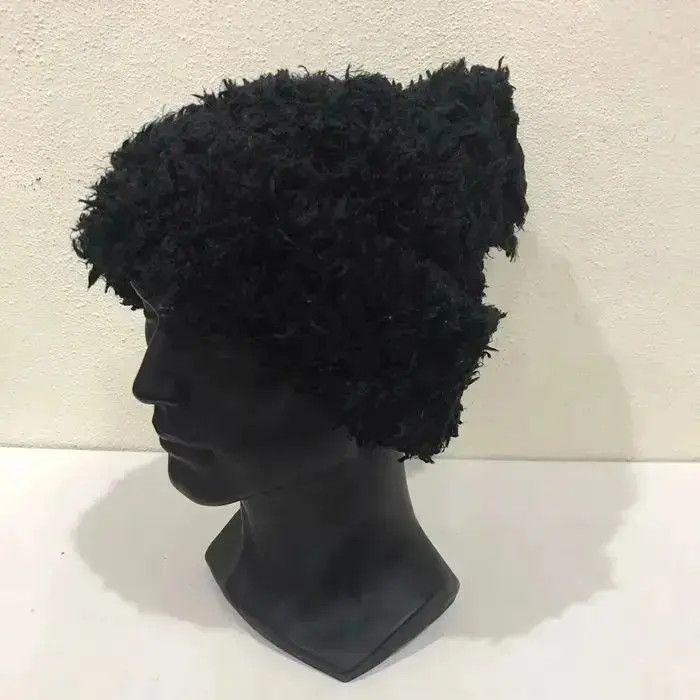 Vintage Japanese Brand Fleece Beanie Hat Size ONE SIZE - 2 Thumbnail
