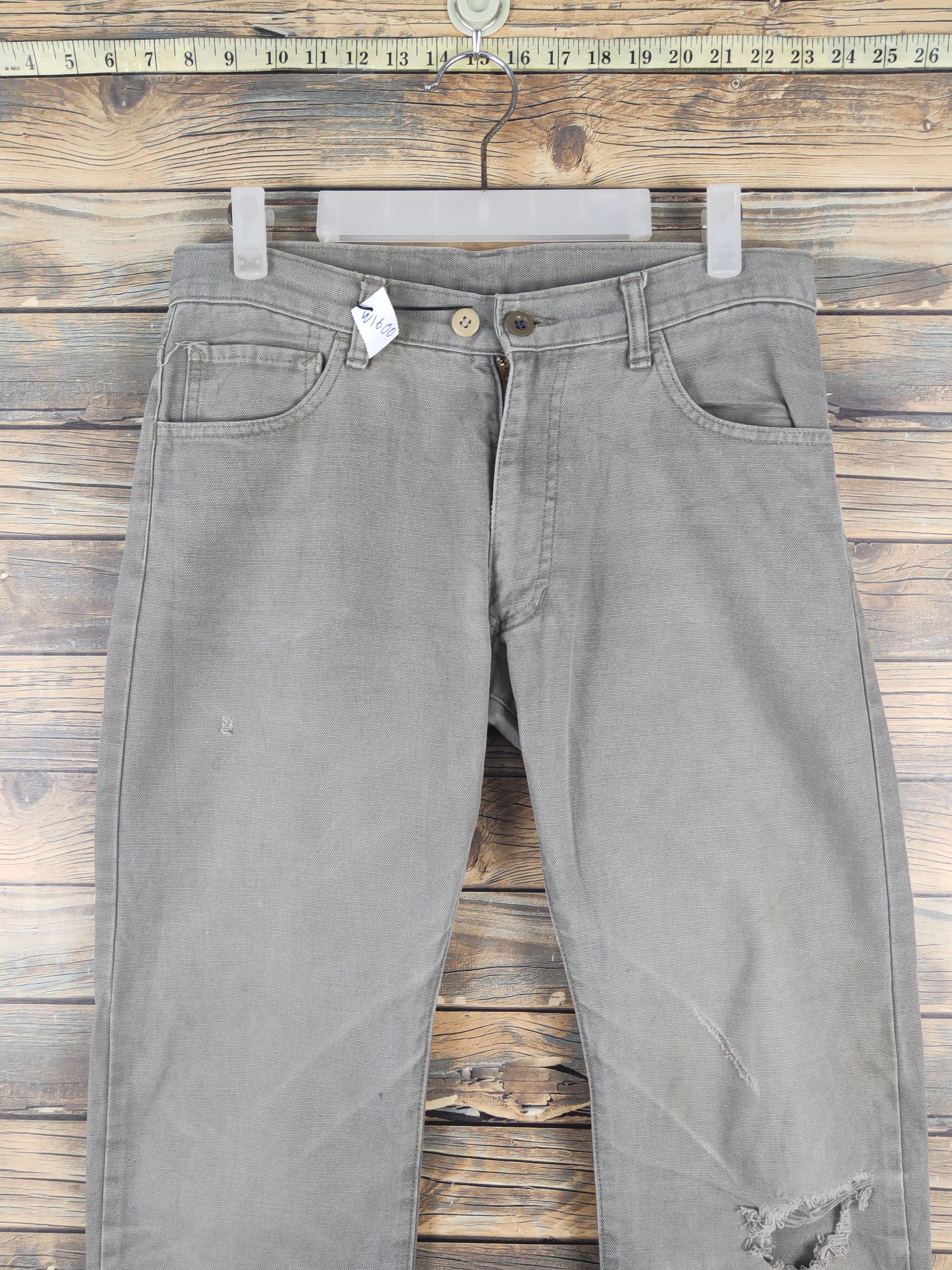 Japanese Brand Eifice Gray ripped distressed Casual cargo Pants #W1600 Size 30" / US 8 / IT 44 - 2 Thumbnail