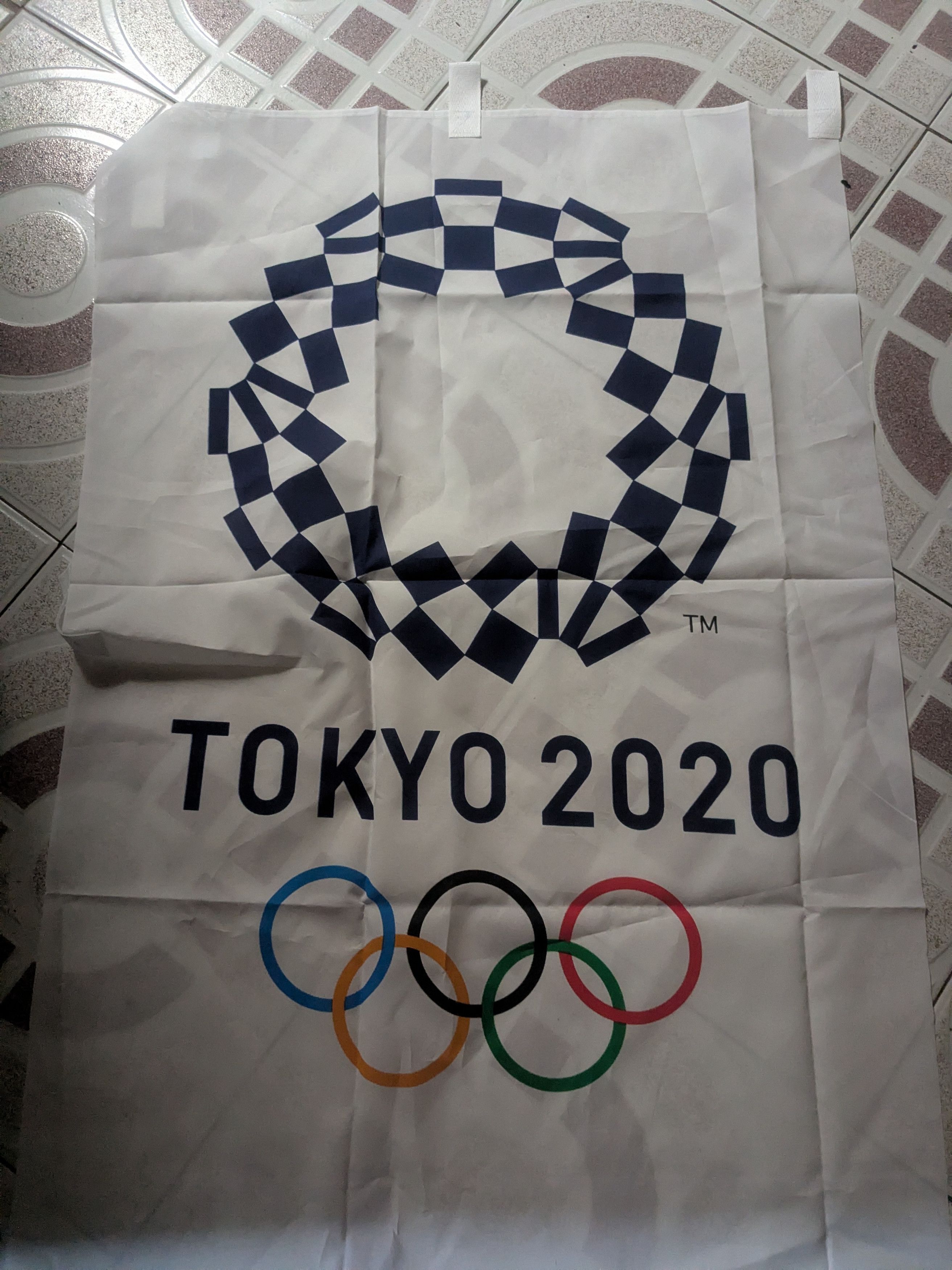 Vintage Tokyo Olympics 2020 flag authentic Size ONE SIZE - 5 Thumbnail