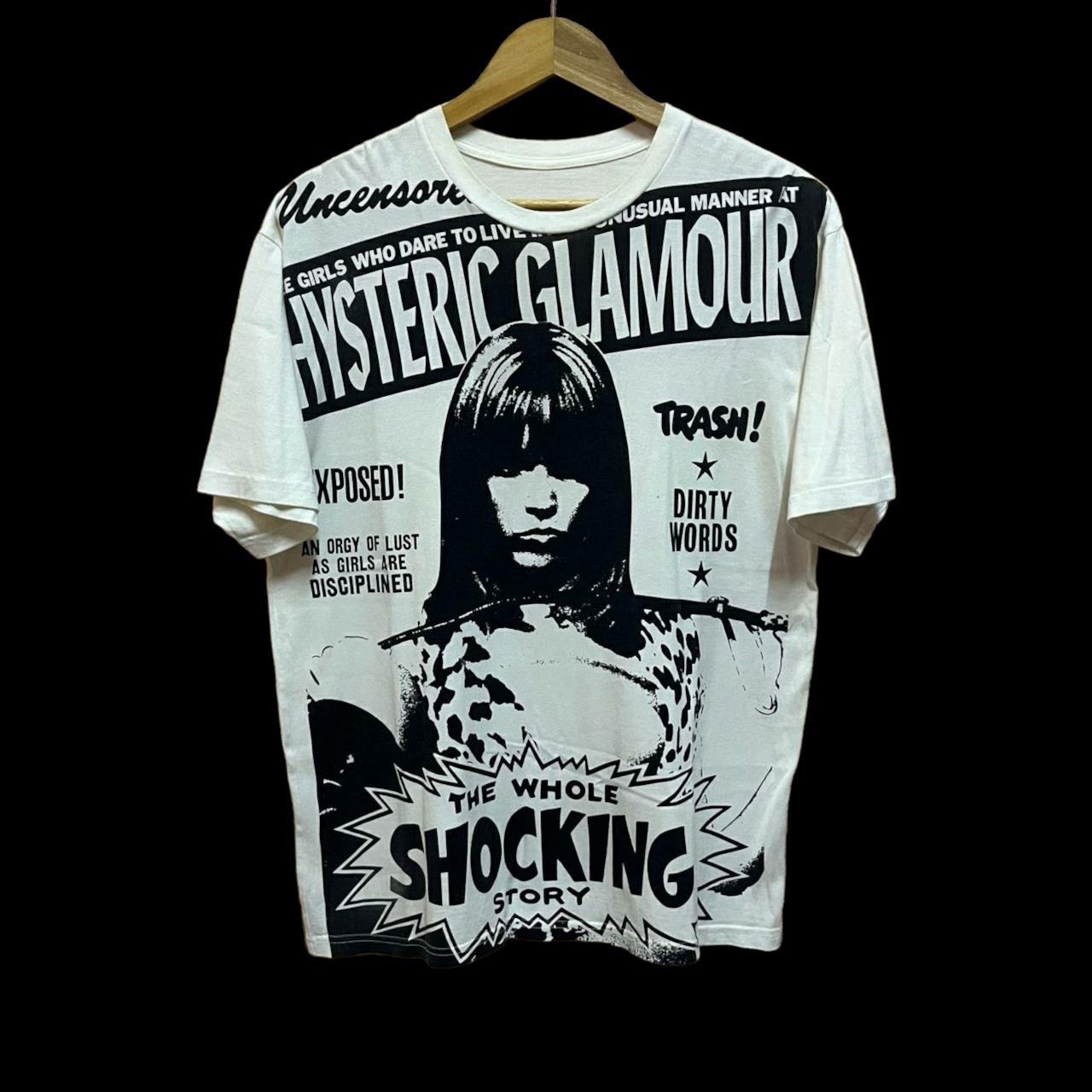 Pre-owned Hysteric Glamour X Vintage Hysteric Glamour All Over Print T Shirt In White
