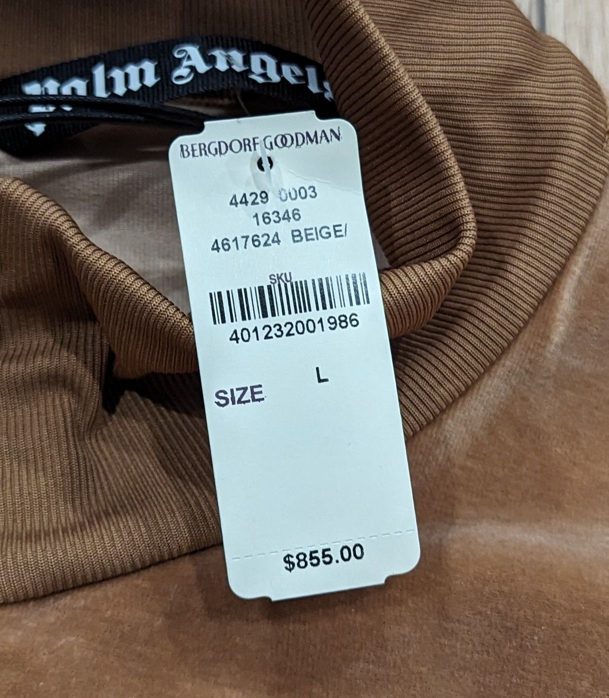 Palm Angels PALM ANGELS Velvet Side Stripe Track Jacket Beige Large Size US L / EU 52-54 / 3 - 9 Thumbnail