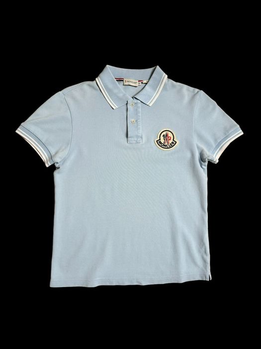 Moncler big best sale logo polo