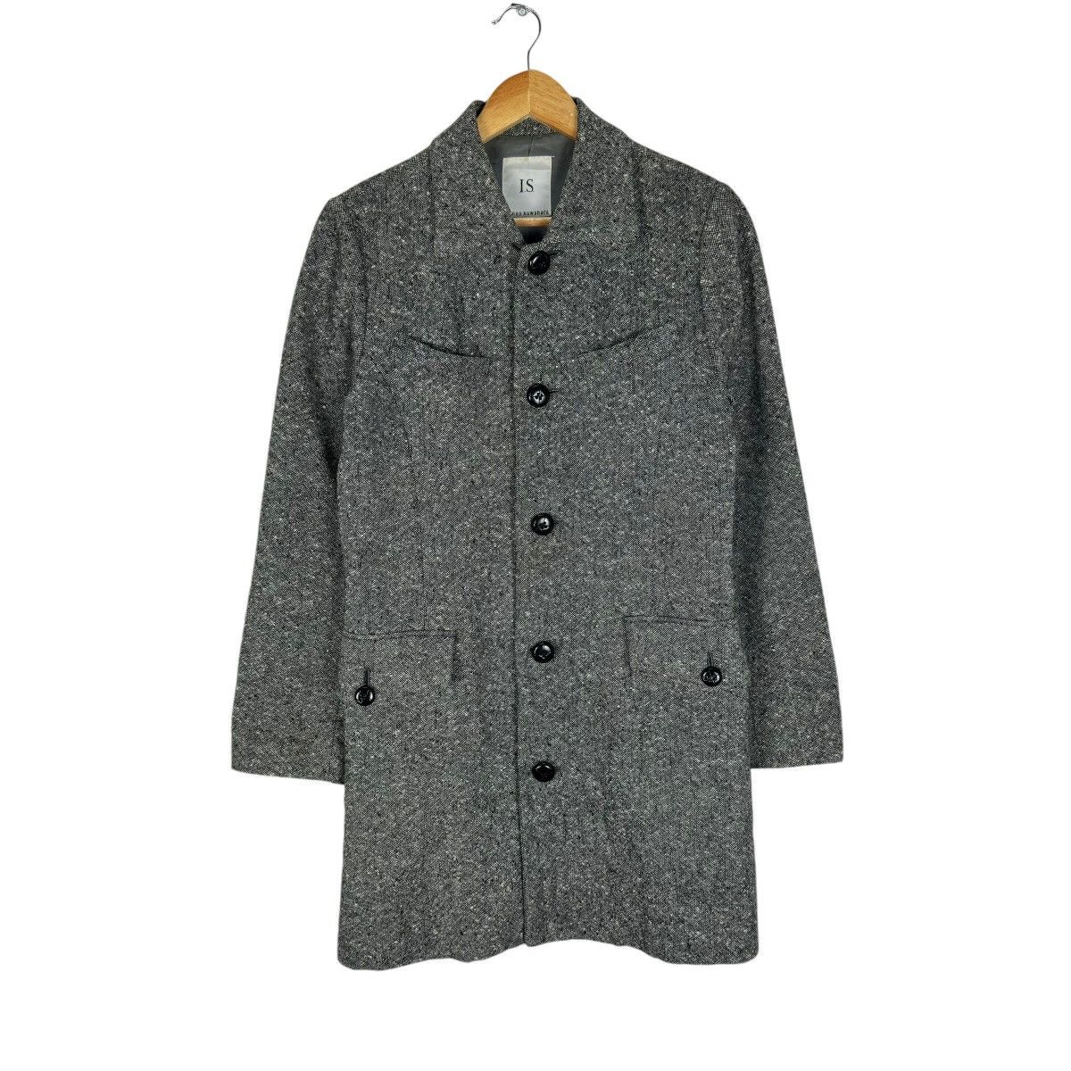 Issey Miyake × Japanese Brand × Sunao Kuwahara ☀️SUNAO KUWAHARA IS HERRINGBONE LONG JACKET Size M / US 6-8 / IT 42-44 - 1 Thumbnail