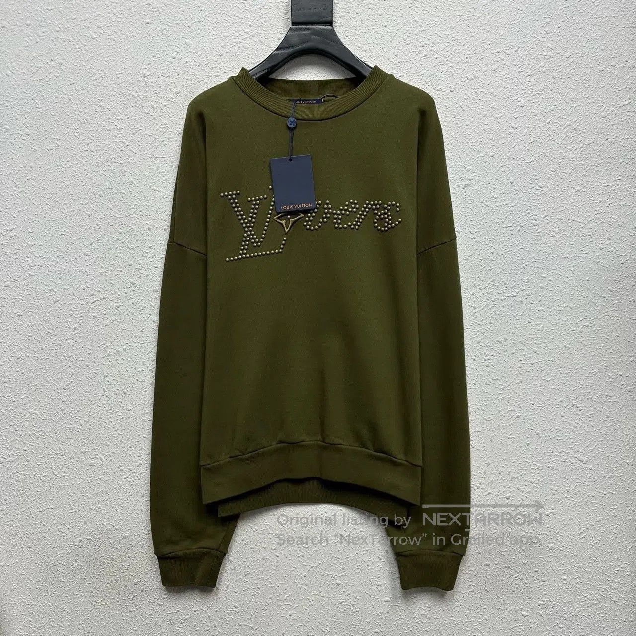 Louis Vuitton Collaboration Sweatshirt in Olive Green.