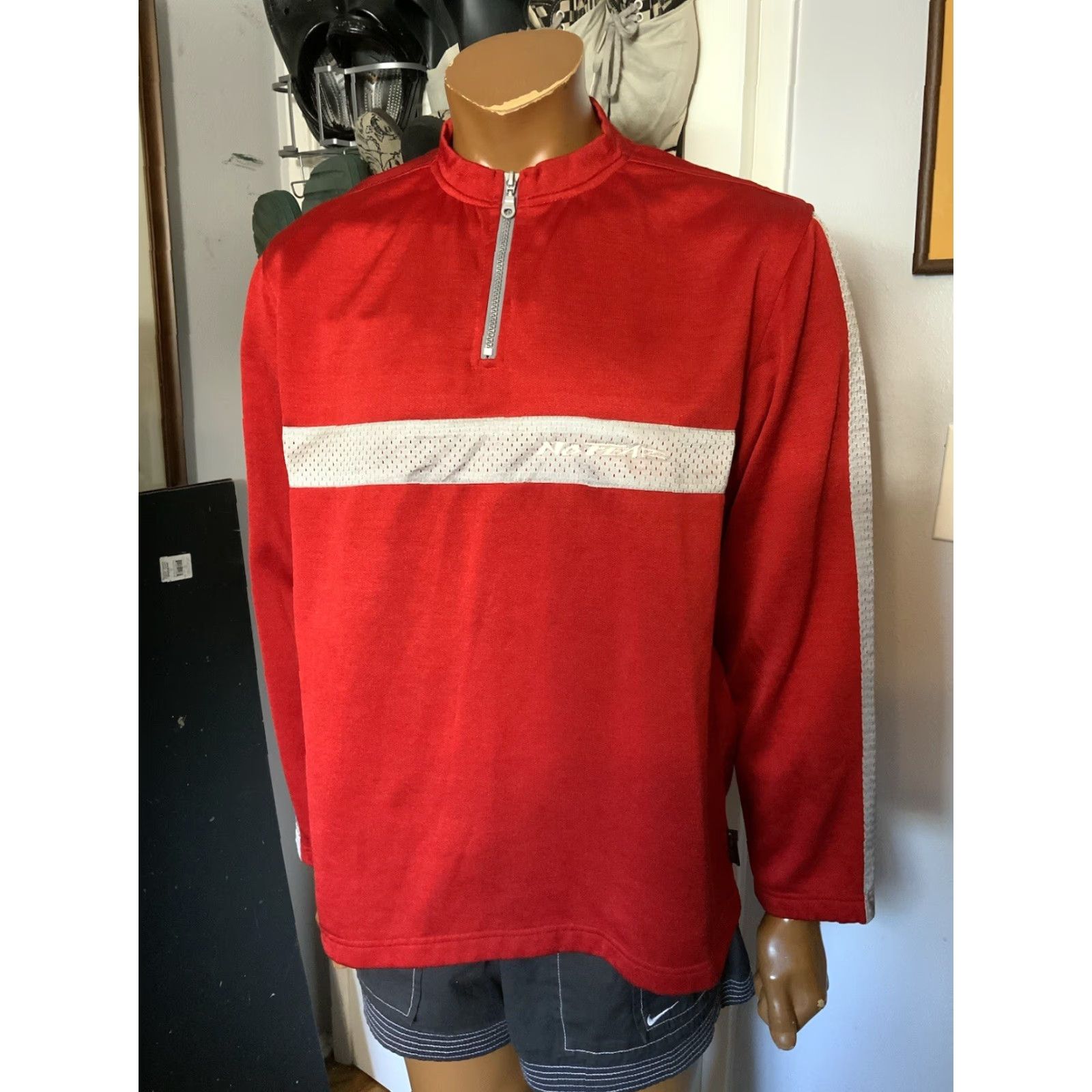 No Fear VINTAGE No Fear Motocross Jersey 1/4 Zip L/S Red XL Mens Glanz Racing BMX Pullover Jersey Size US XL / EU 56 / 4 - 7 Thumbnail