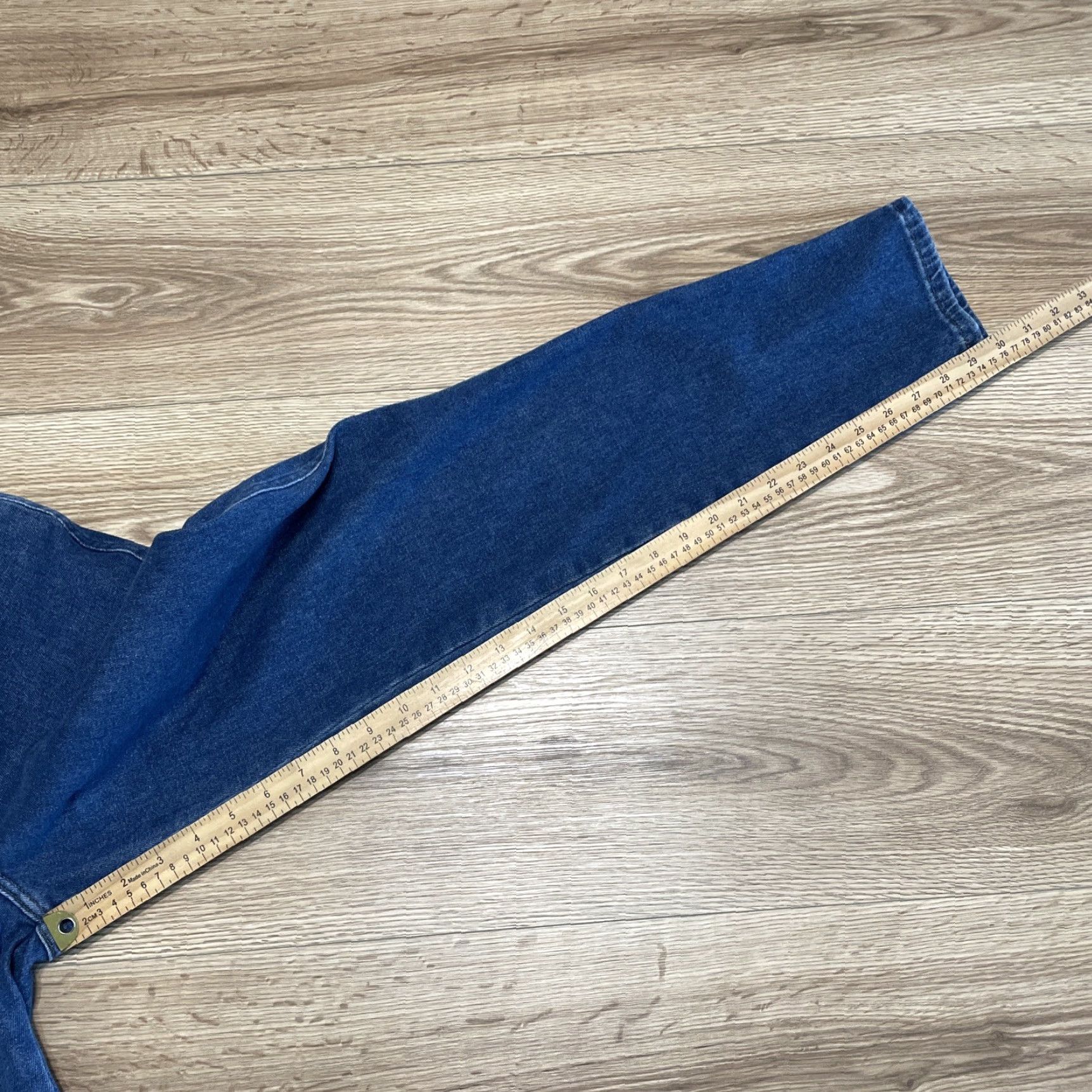 Lee VINTAGE Lee Jeans Women 8M Blue Denim 5-Pocket Straight High Rise Vintage Yes Women's Size 8M Blue Denim Jeans Lee Size 30" / US 8 / IT 44 - 6 Thumbnail