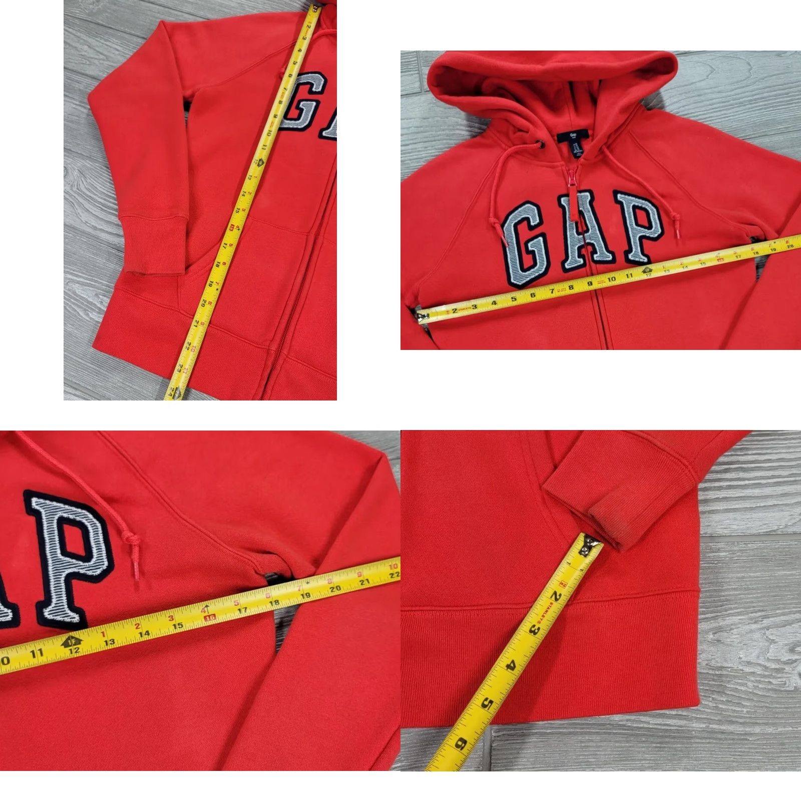 Gap Gap Mens Sweatshirt Size XS Full Zip Hoodie Big Logo Long Sleeve Fleece Size US XS / EU 42 / 0 - 8 Thumbnail