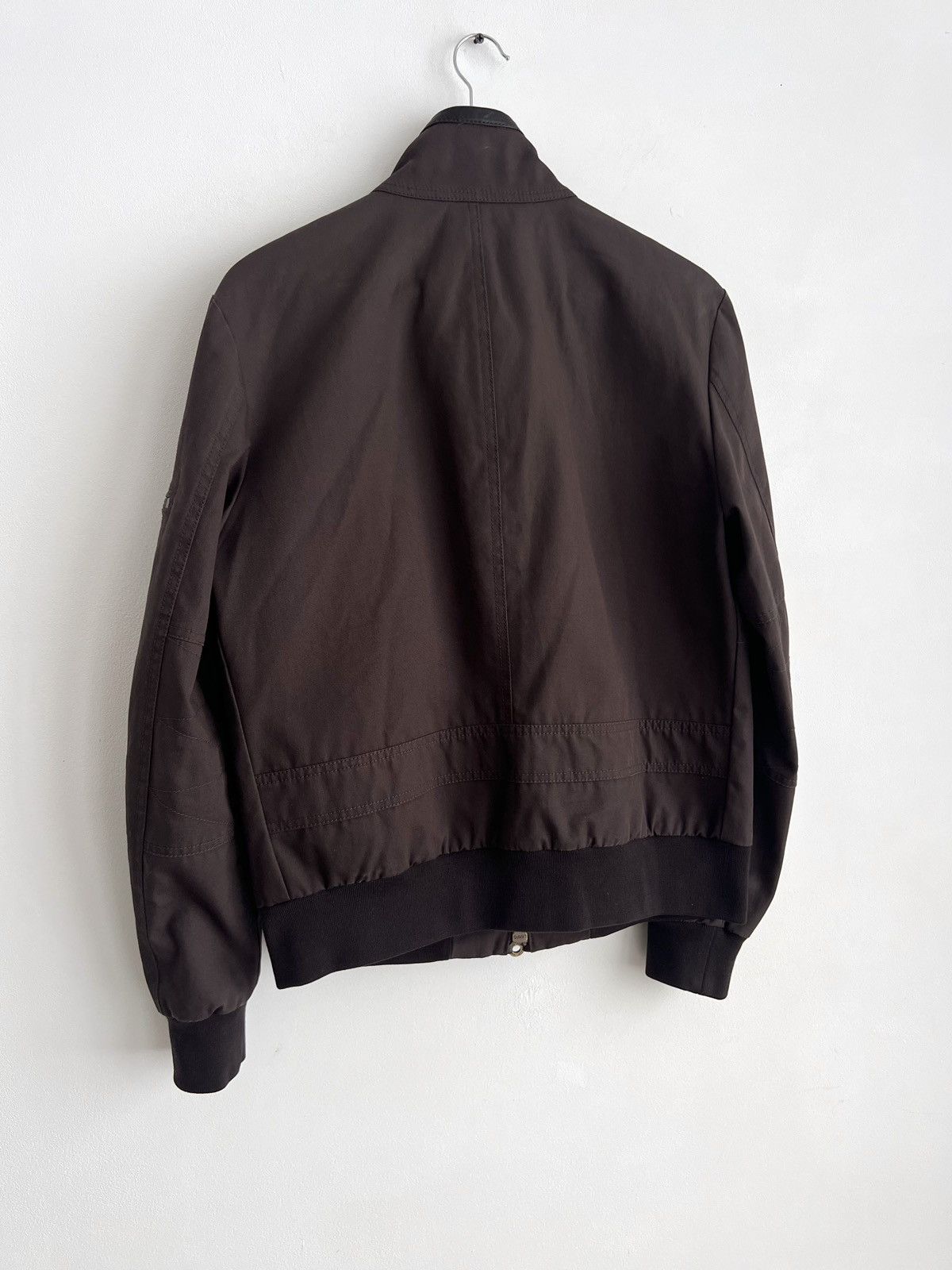Bally Bally Canvas Leather Trimmed Brown Cargo Bomber Jacket Size US L / EU 52-54 / 3 - 2 Thumbnail