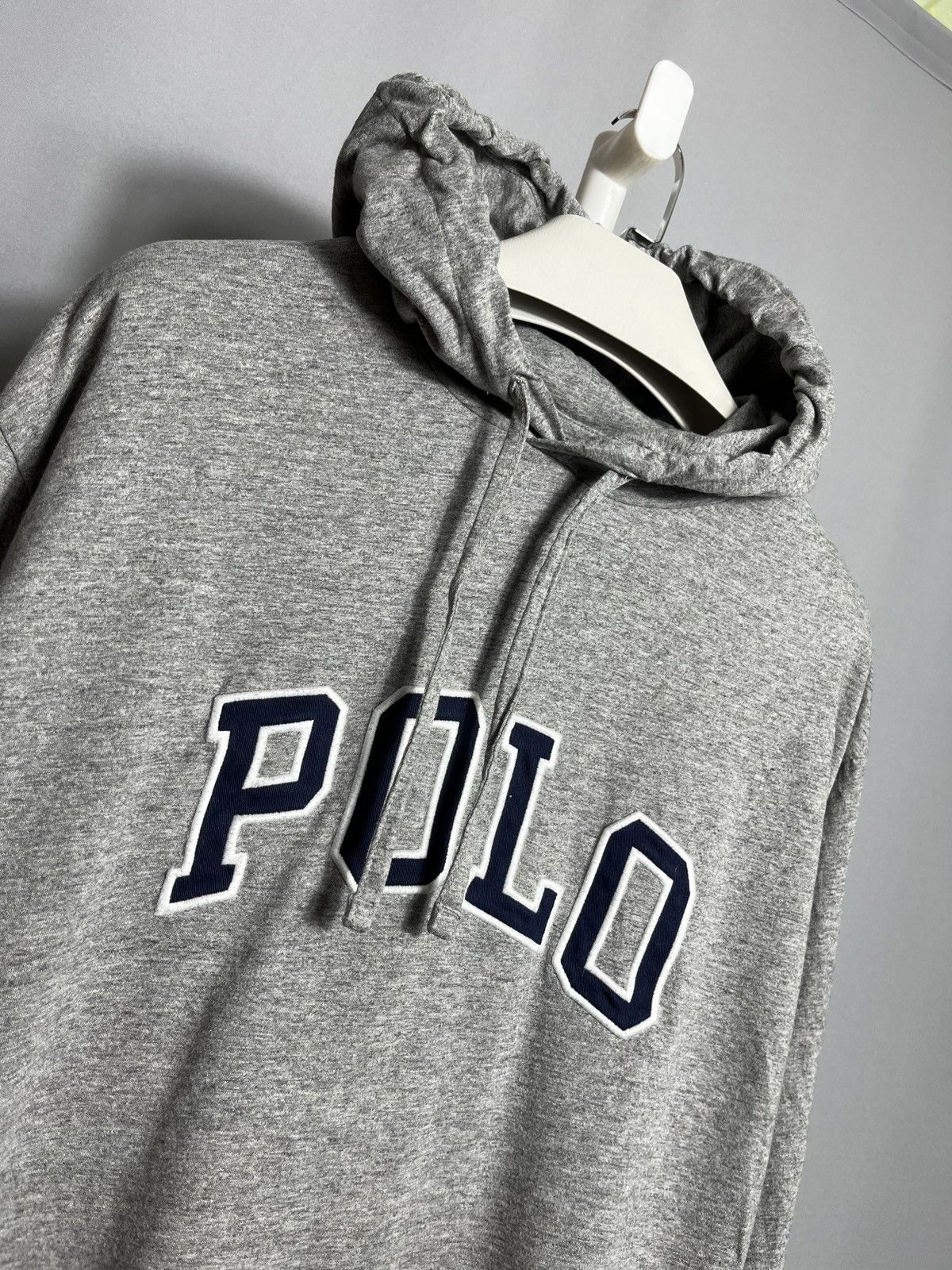 Polo Ralph Lauren × RRL Ralph Lauren Polo Ralph Lauren Hoodie Gray Big Spell Out Logo Lightweight Size US XXL / EU 58 / 5 - 2 Thumbnail