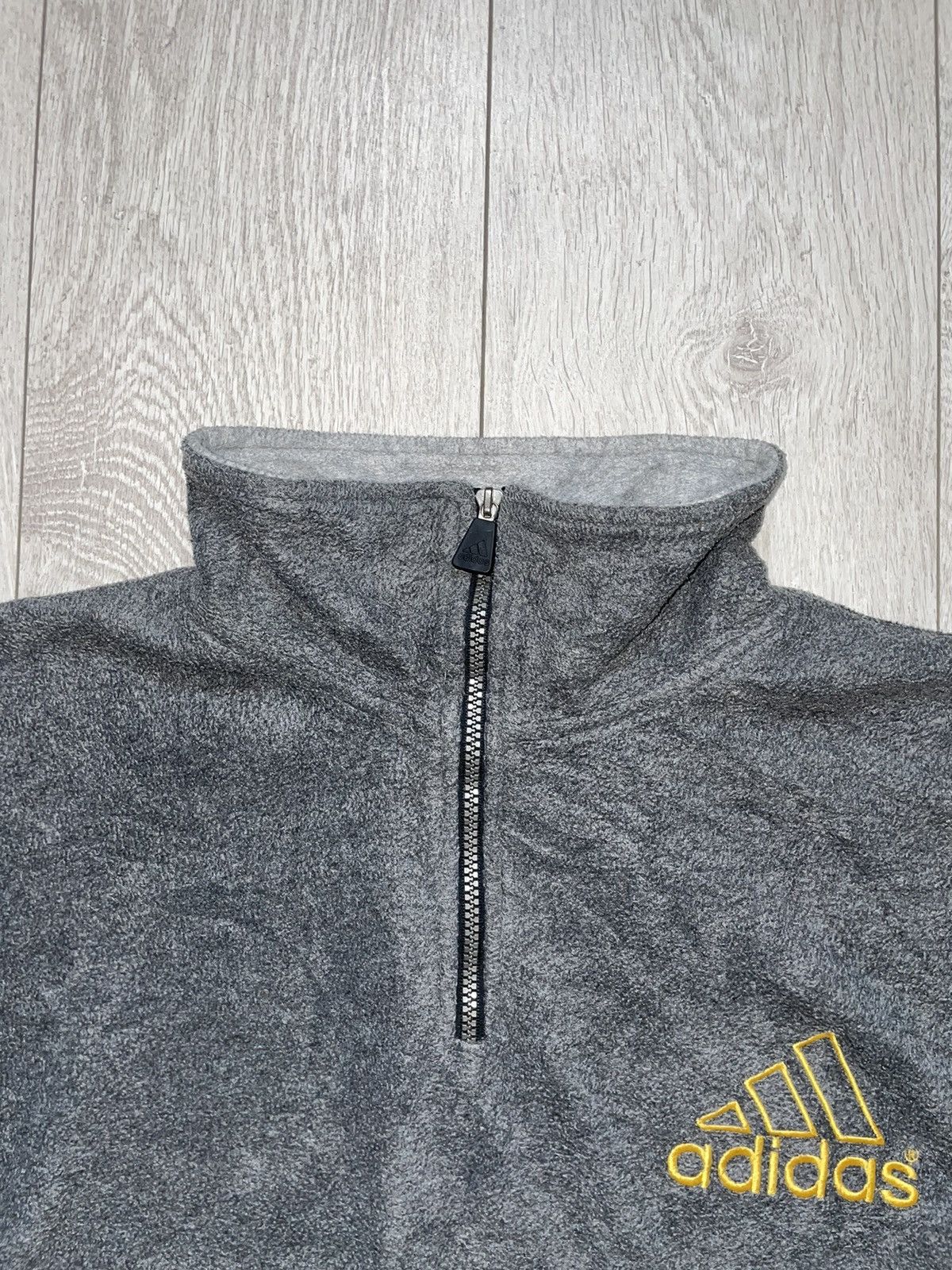 Adidas × Vintage 1/4 Fleece sweatshirt Adidas Vintage 90 s Size US XL / EU 56 / 4 - 4 Thumbnail