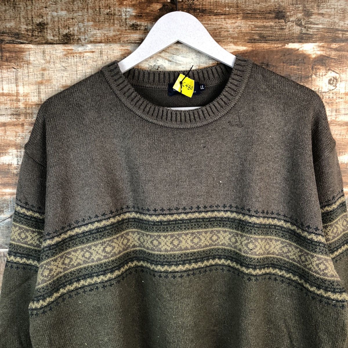 Vintage DL Apoy Green Knitwear #C480 Size US XL / EU 56 / 4 - 5 Thumbnail